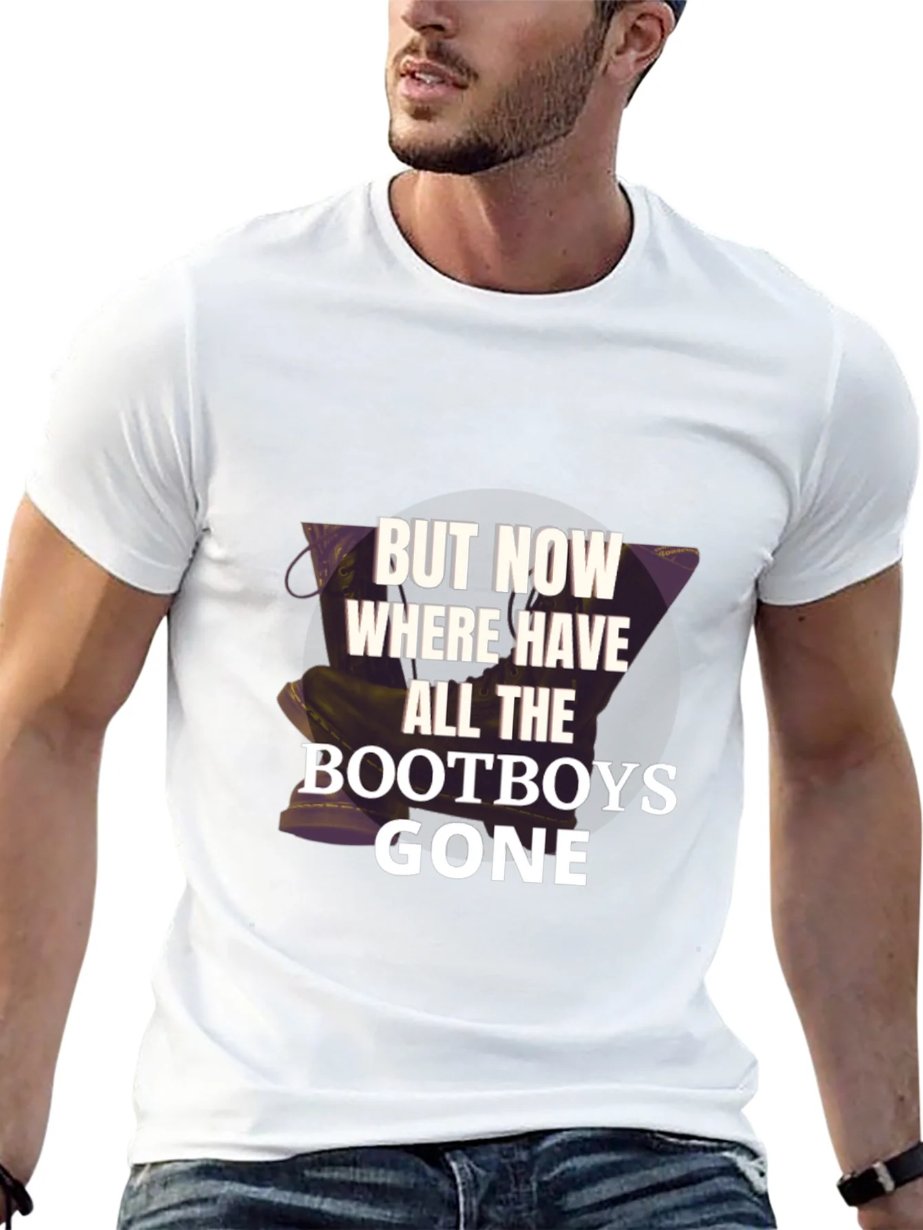 Bootboys Gone Graphic Tee - Novelty Print Shirt
