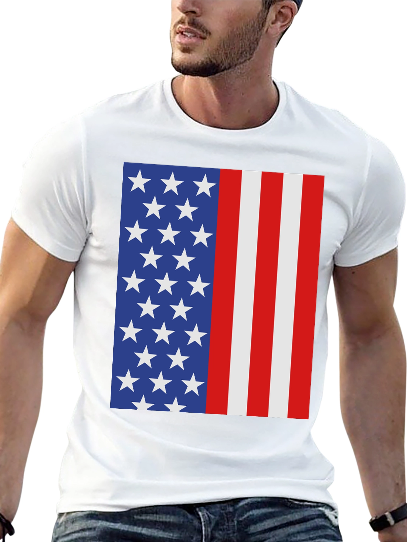 American Flag Graphic T-Shirt