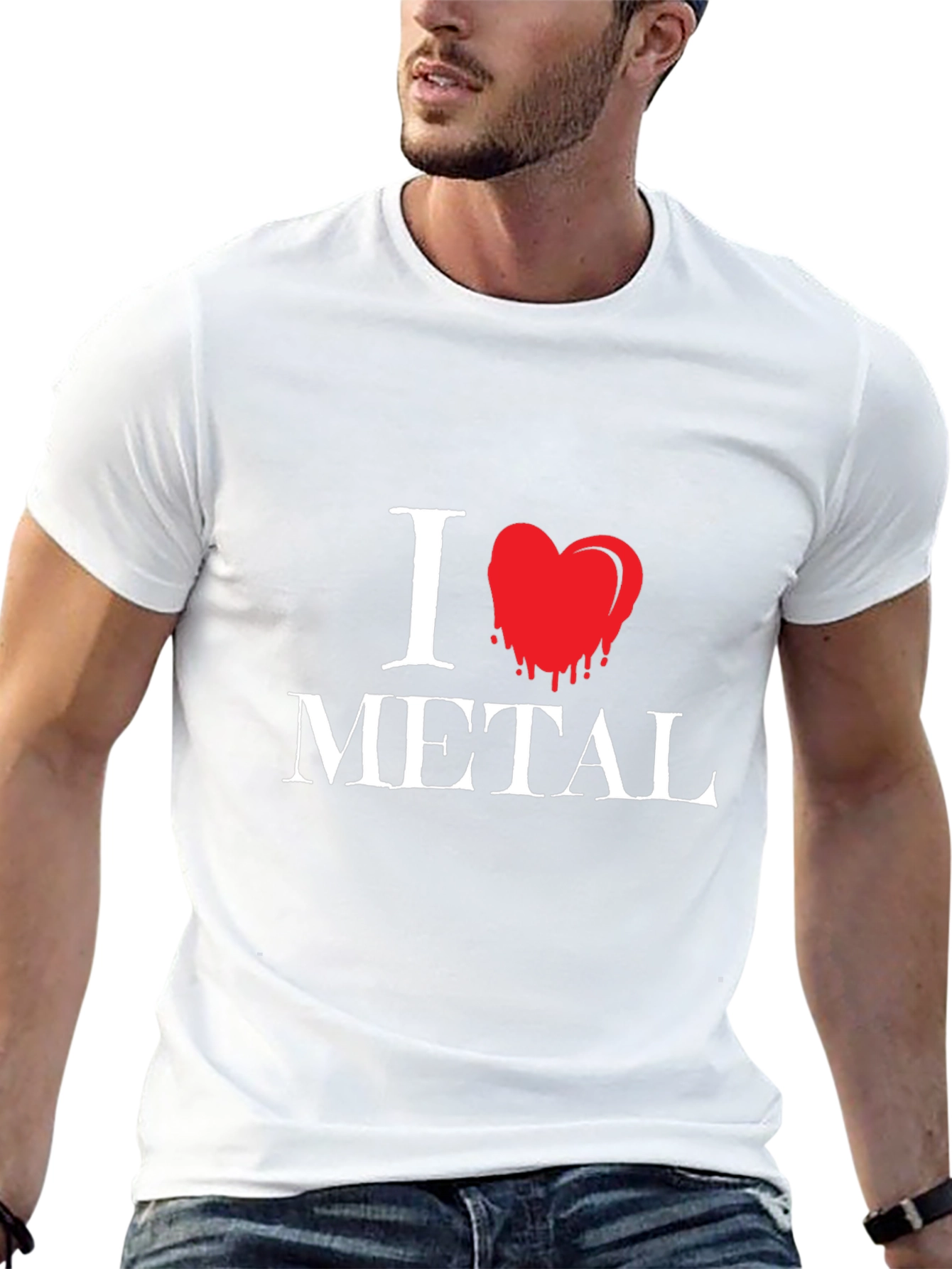 I Love Metal Graphic T-Shirt - Black