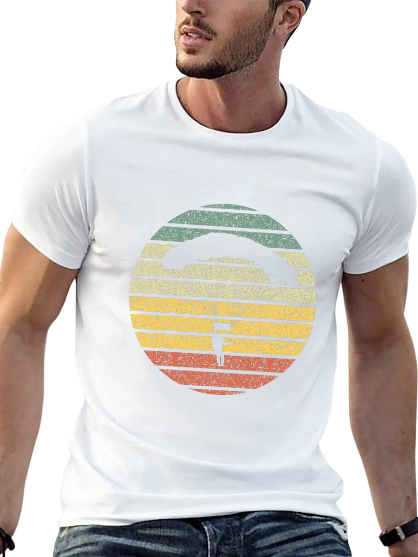 Retro Parachute Design T-Shirt