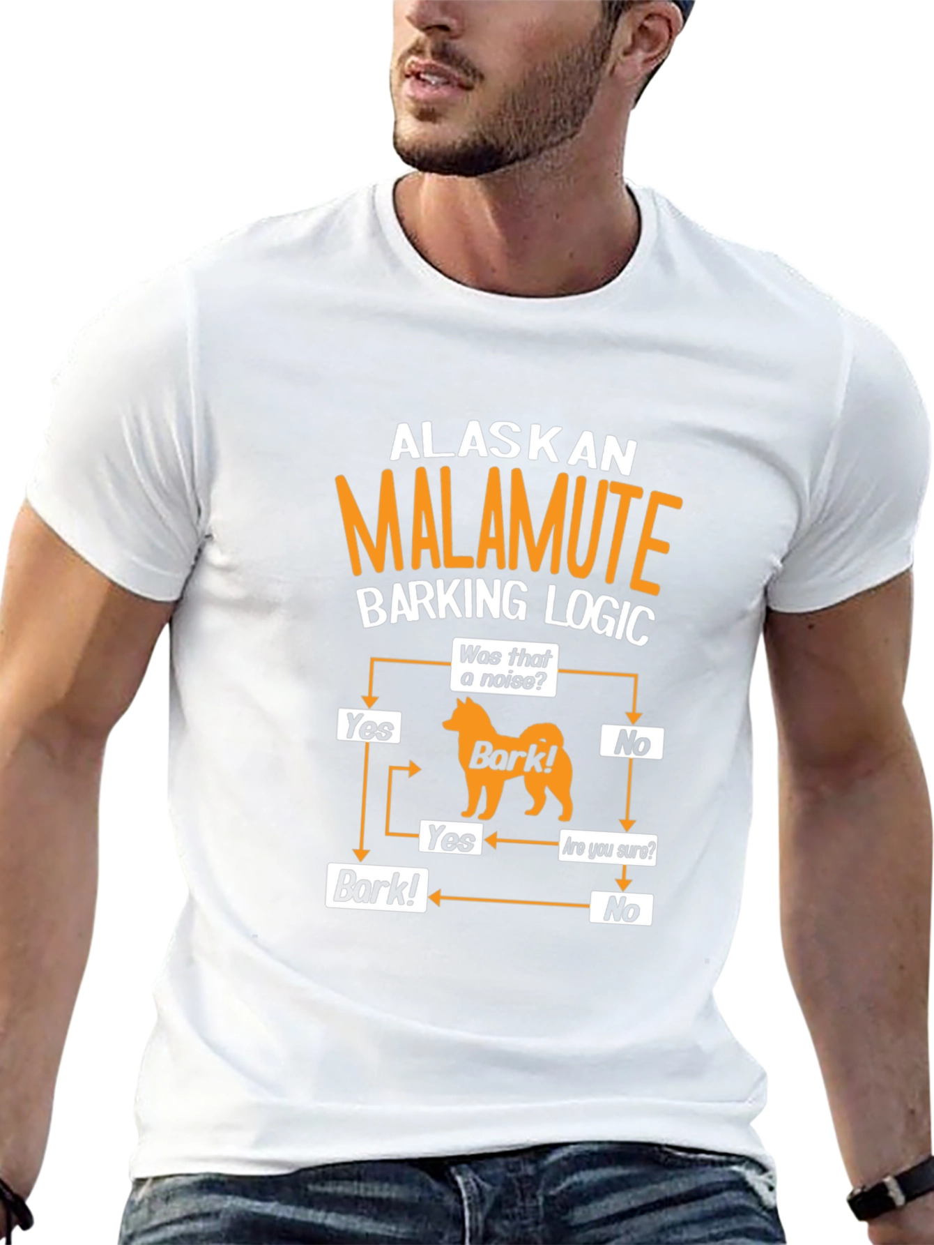 Alaskan Malamute Barking Logic T-Shirt
