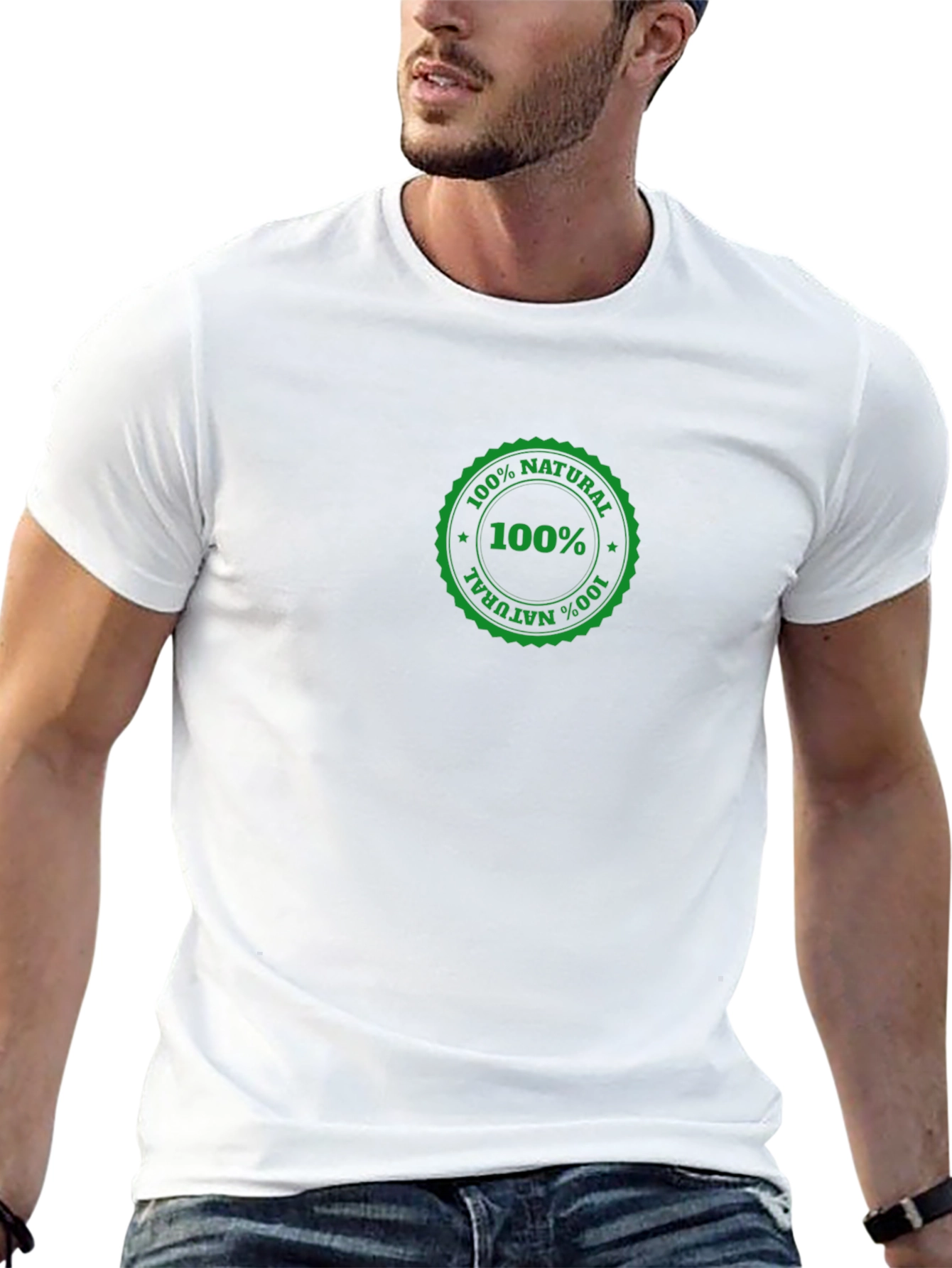 100% Natural Black T-Shirt