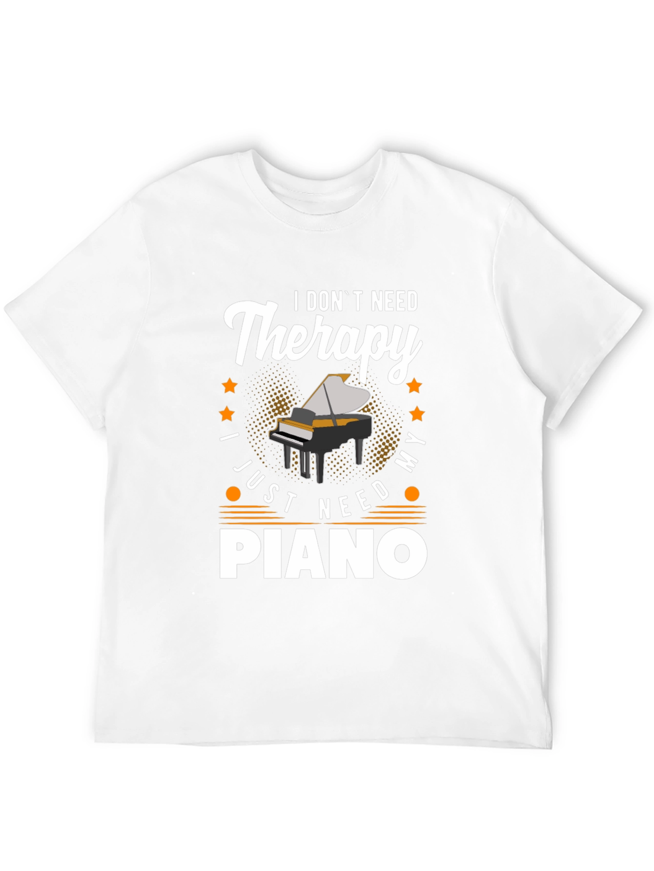 Piano Therapy T-Shirt - Music Lover Tee