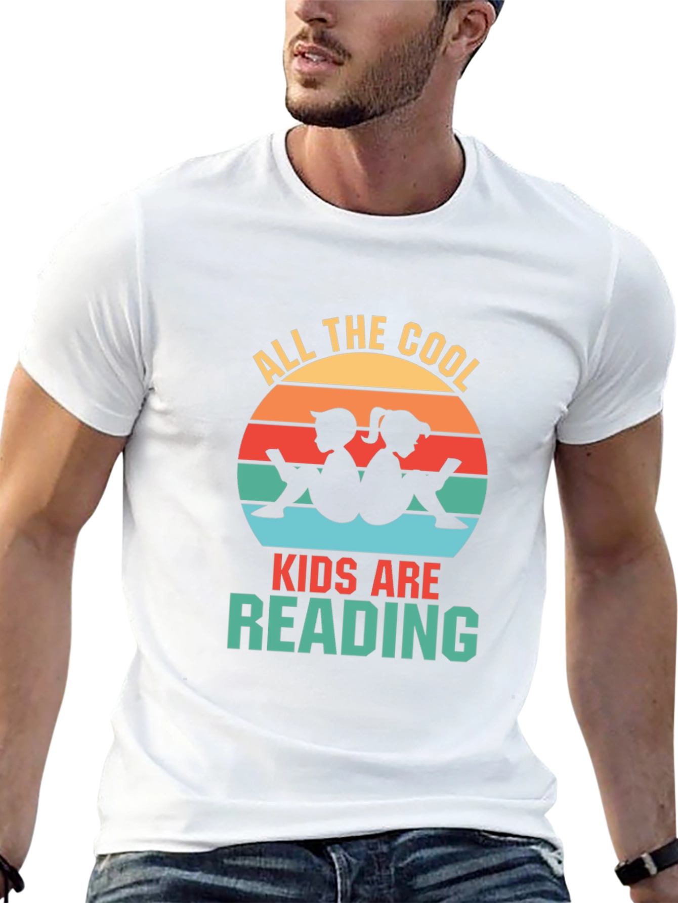 Cool Kids Reading Retro T-Shirt