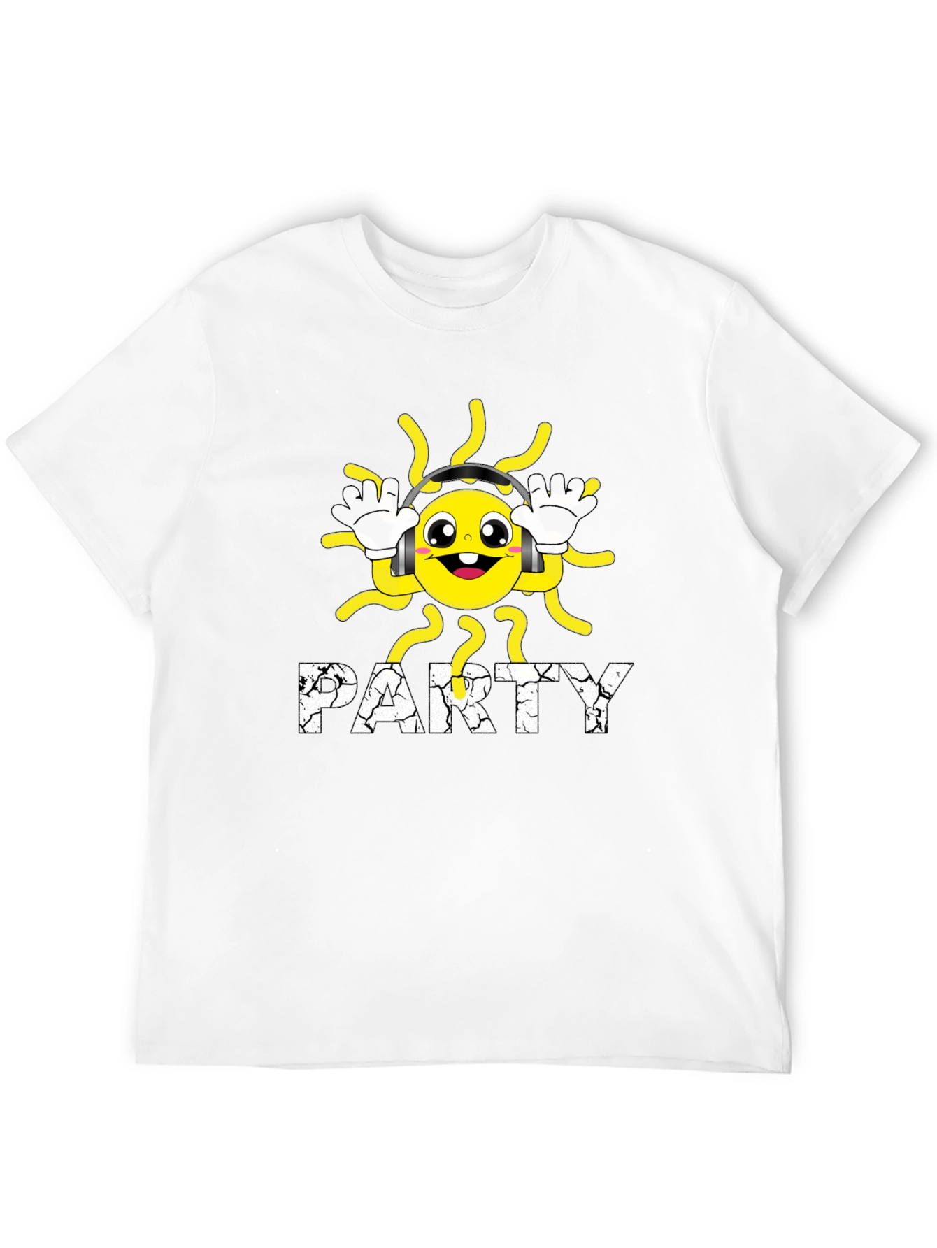 Party Sun Black T-Shirt