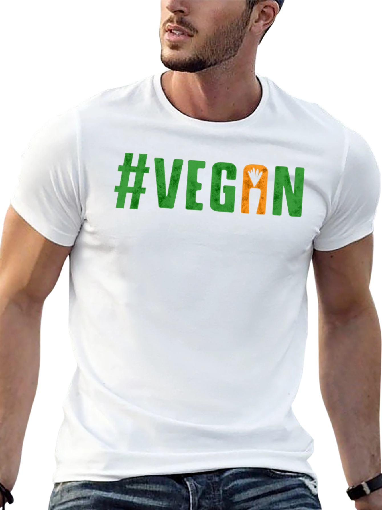 Vegan Carrot Graphic Tee - Stylish & Sustainable