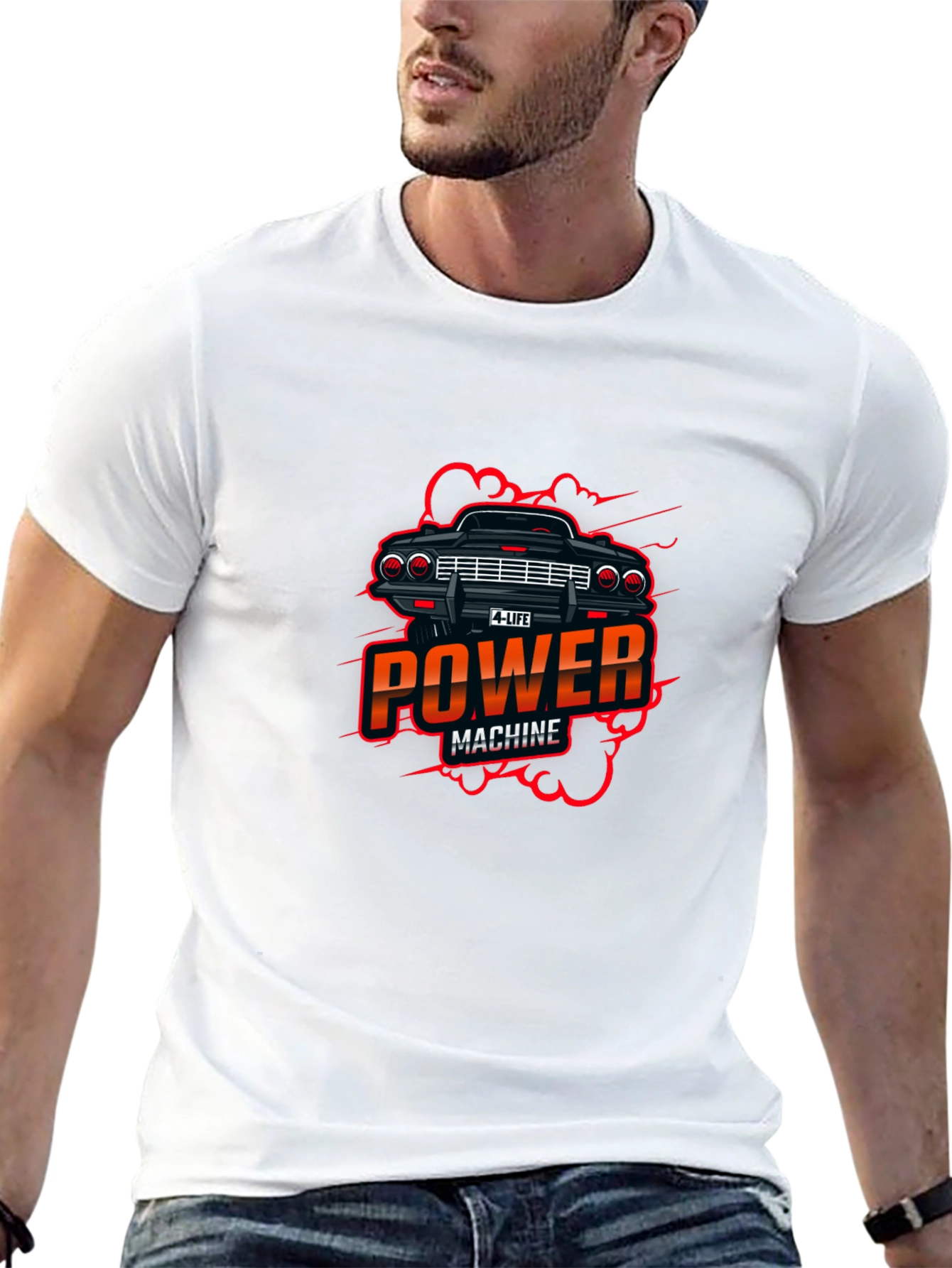 Power Machine Graphic Black T-Shirt
