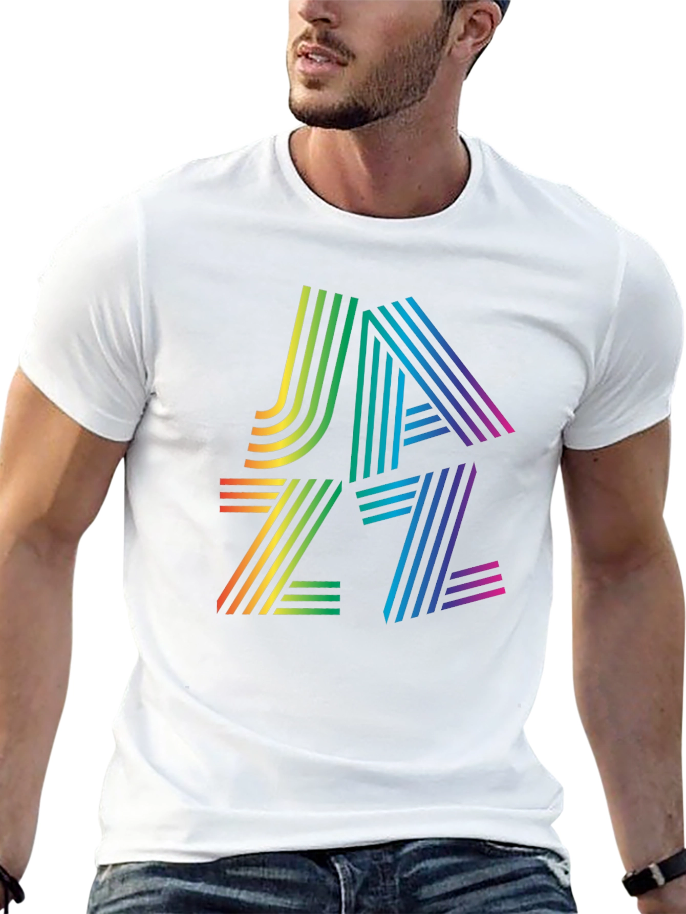Rainbow Jazz Graphic T-Shirt - Cool & Stylish