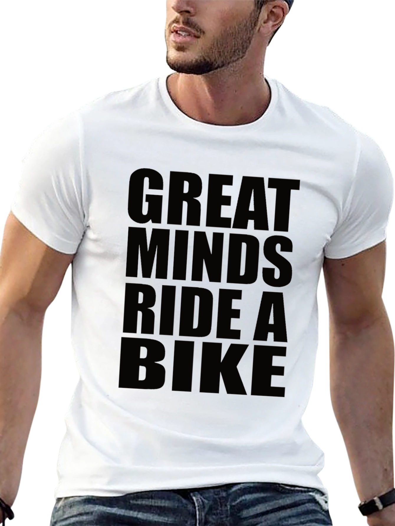 Great Minds Ride a Bike Black T-Shirt