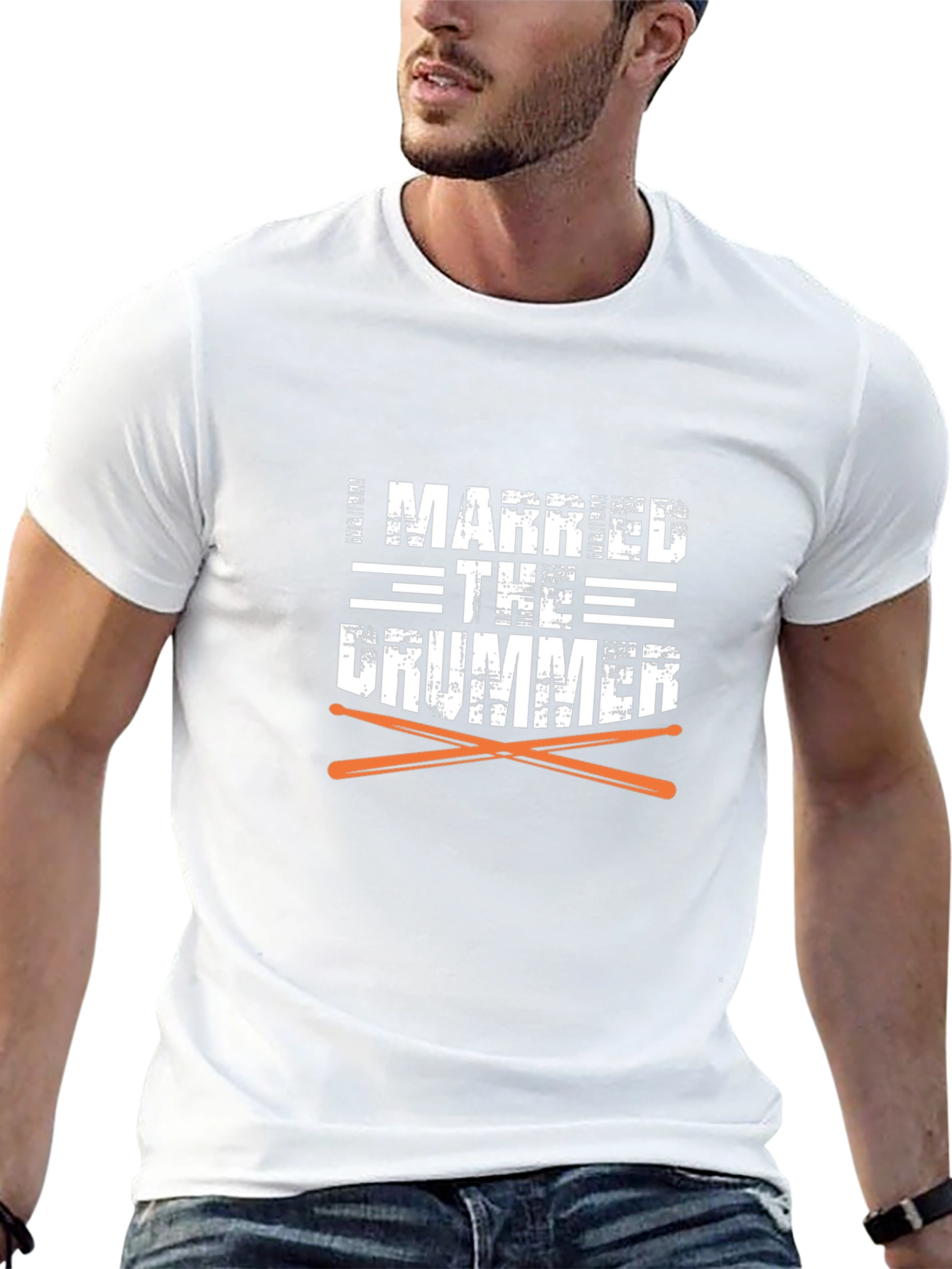 I Married the Drummer Graphic Tee