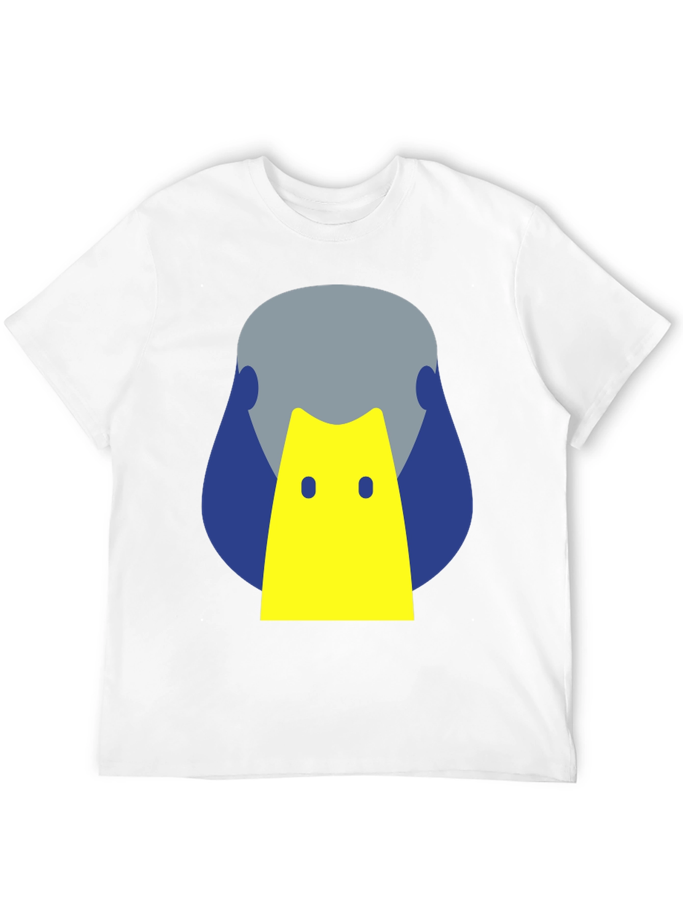Geometric Duck Graphic Tee - Modern Casual Style