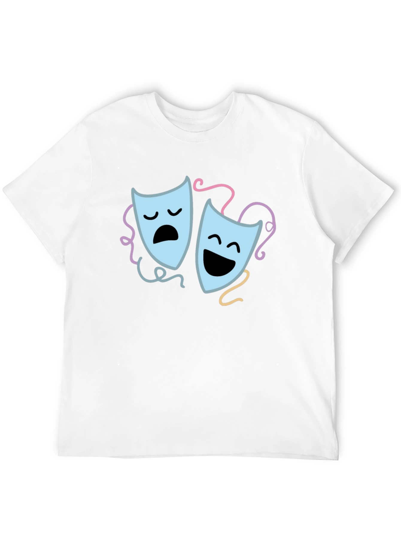 Comedy & Tragedy Mask Graphic Tee
