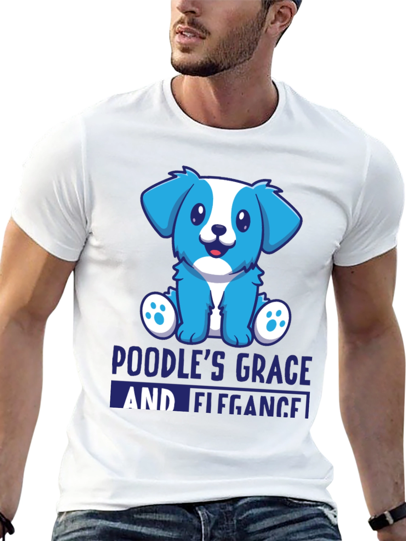 Poodles Grace Tee - Cute Dog Cartoon T-Shirt