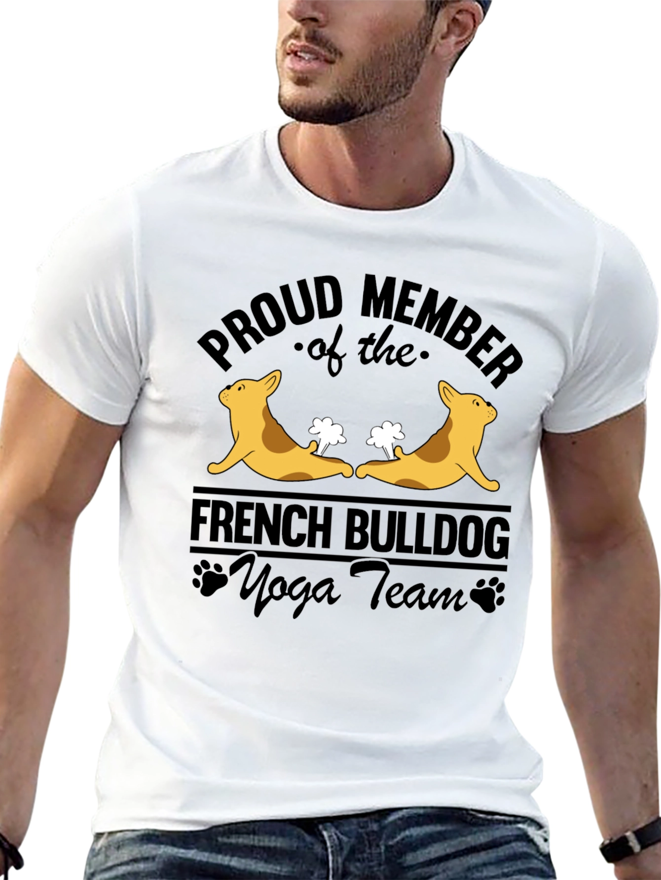 French Bulldog Yoga Team T-Shirt