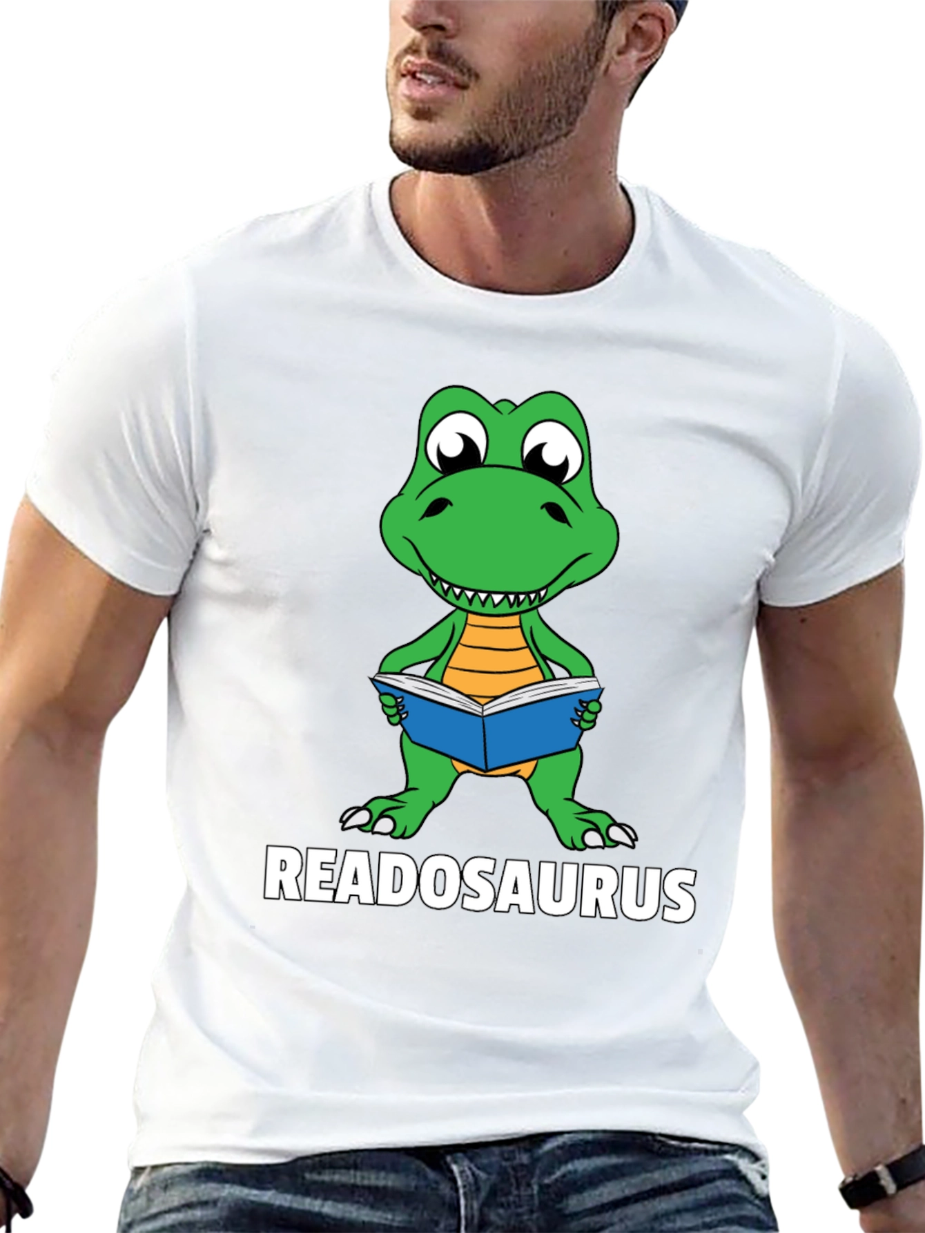 Readosaurus T-Shirt - Book Loving Dinosaur Tee