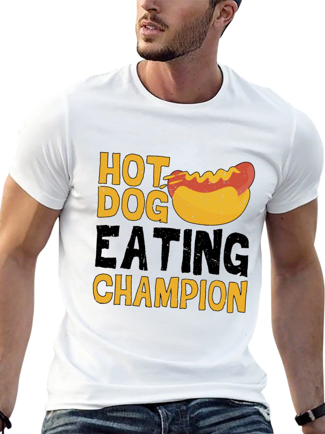Hot Dog Eating Champion T-Shirt - Black