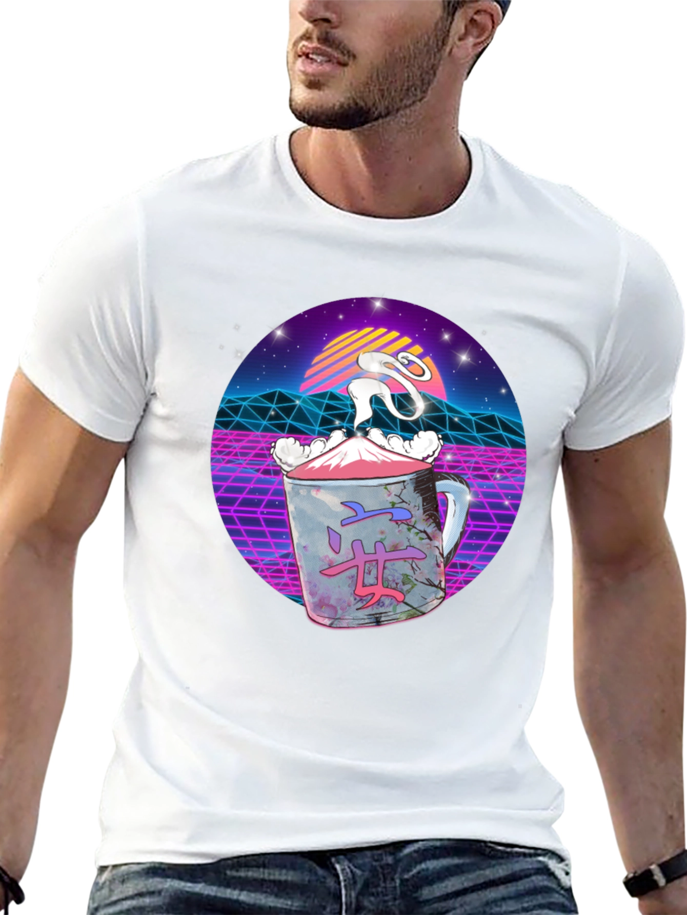 Retro Vaporwave Japanese Tea T-Shirt