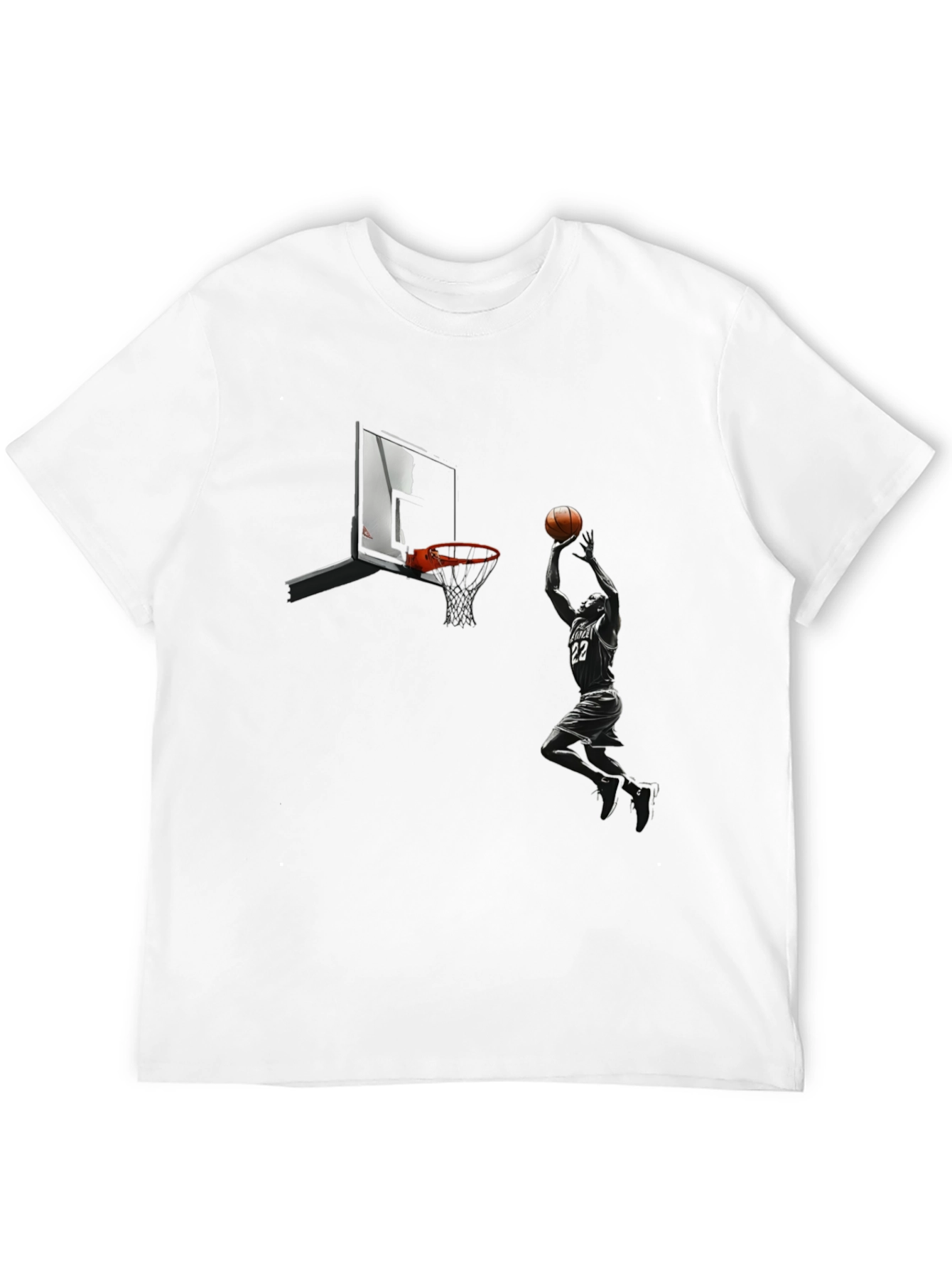 Basketball Dunk Graphic T-Shirt