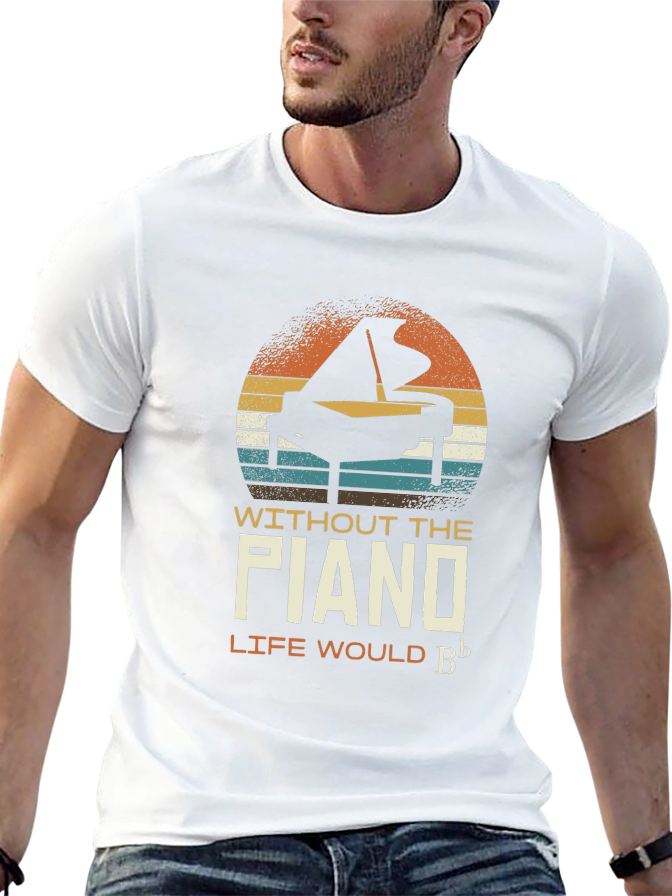 Piano Music T-Shirt - Life Would Be Flat