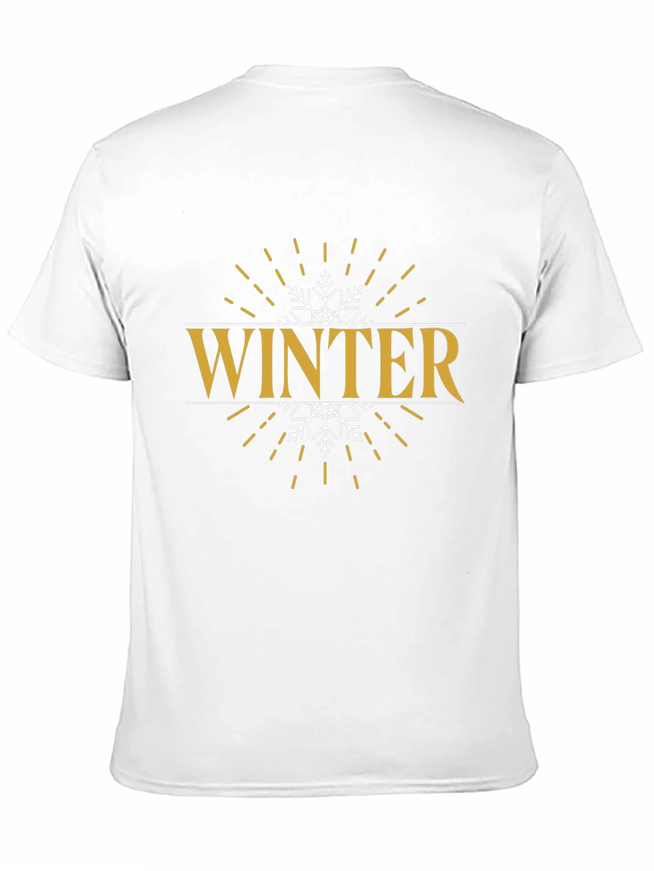 Winter Snowflake Graphic T-Shirt - Stylish Holiday Apparel