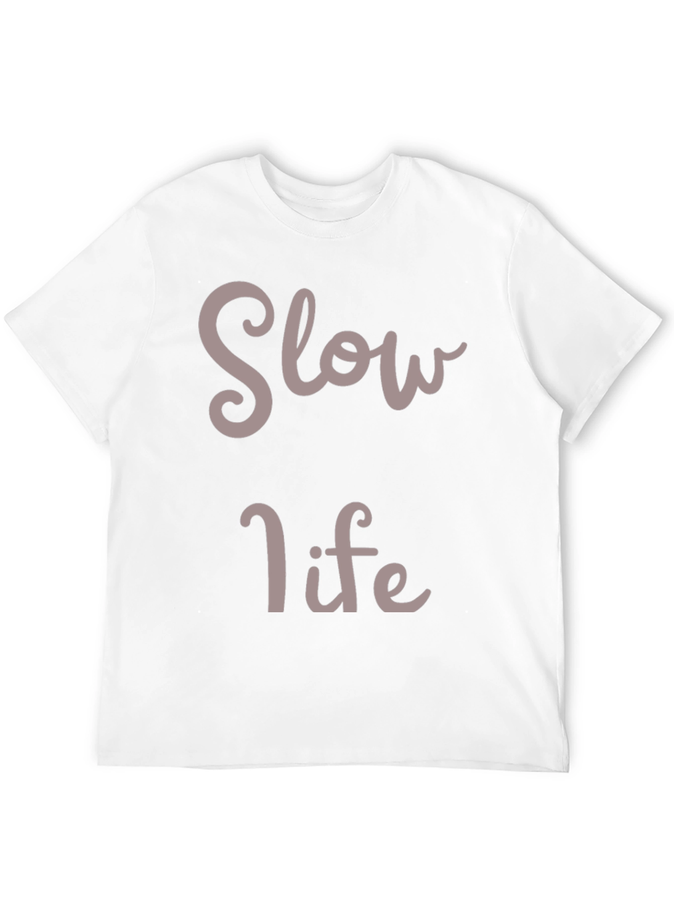 Slow Life Graphic Tee - Relaxed Style