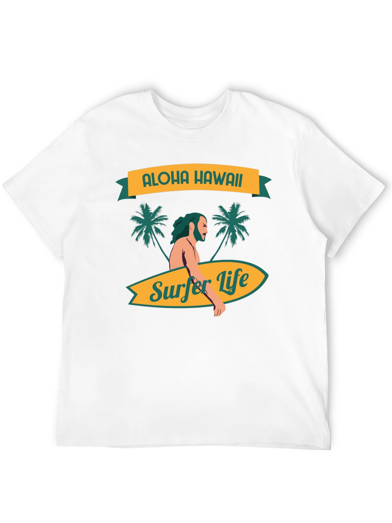 Aloha Hawaii Surfer Life Graphic Tee