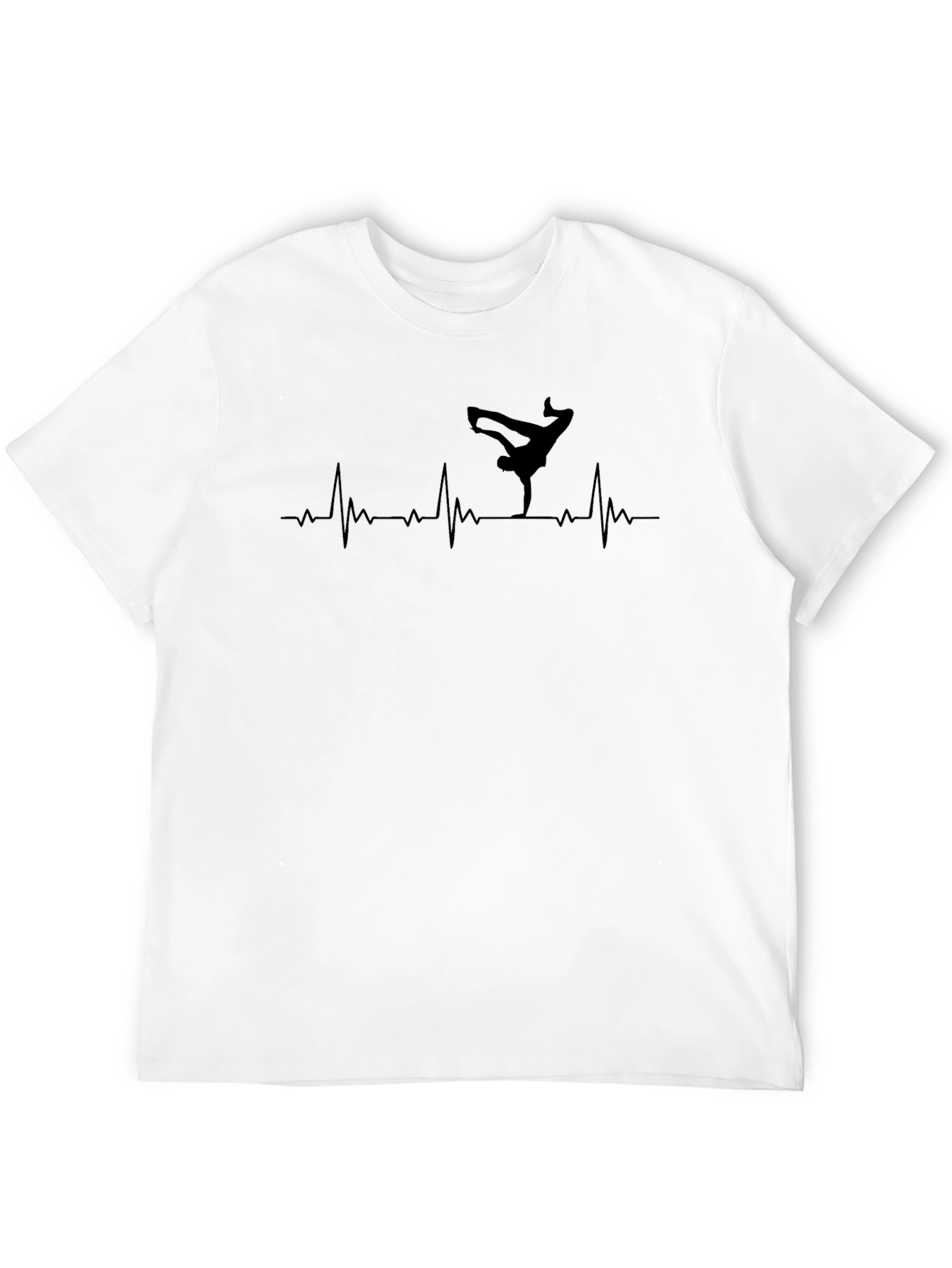 Breakdance Heartbeat T-Shirt - Cool Graphic Tee