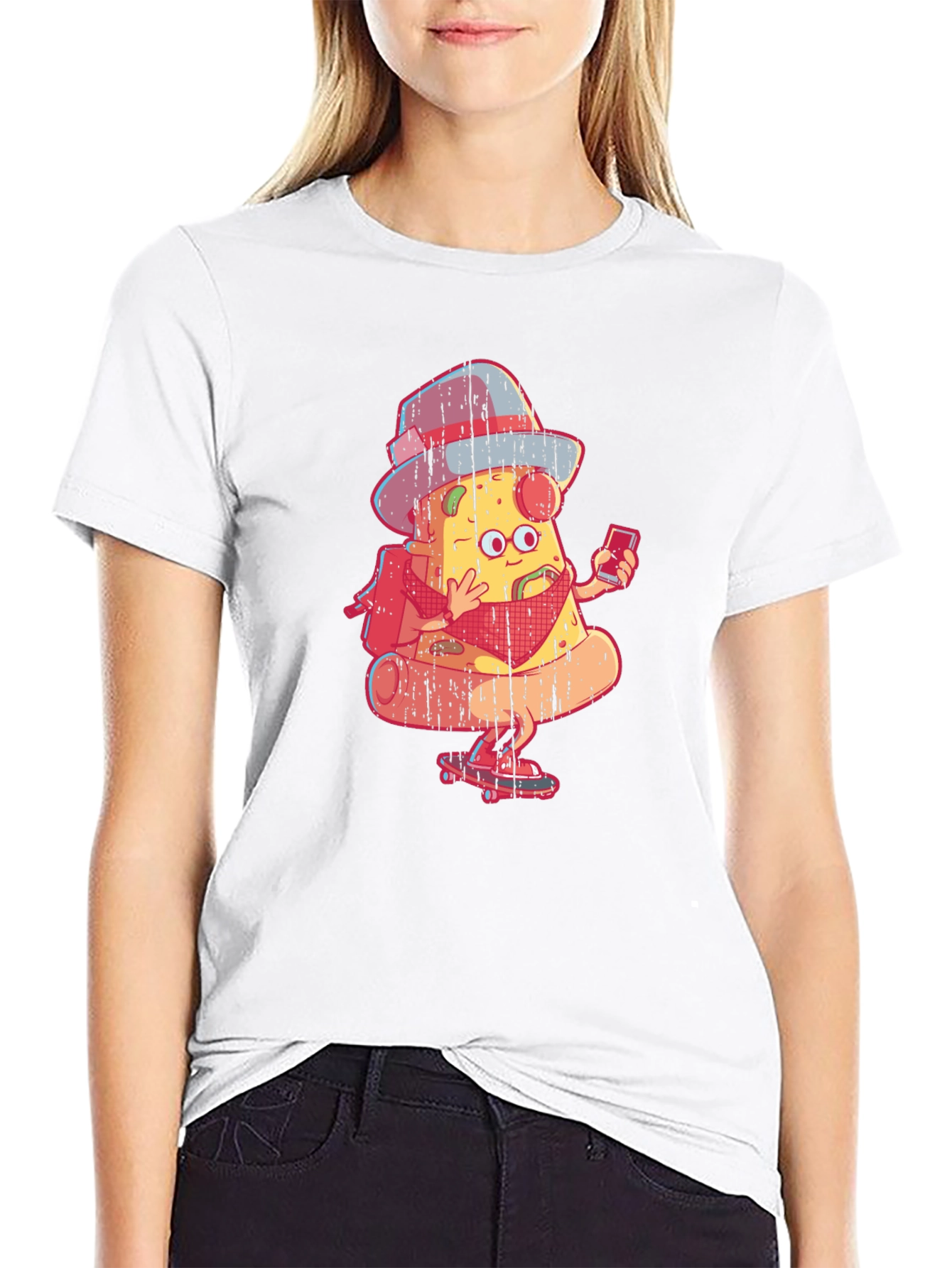 Pizza Slice Skater Graphic Tee