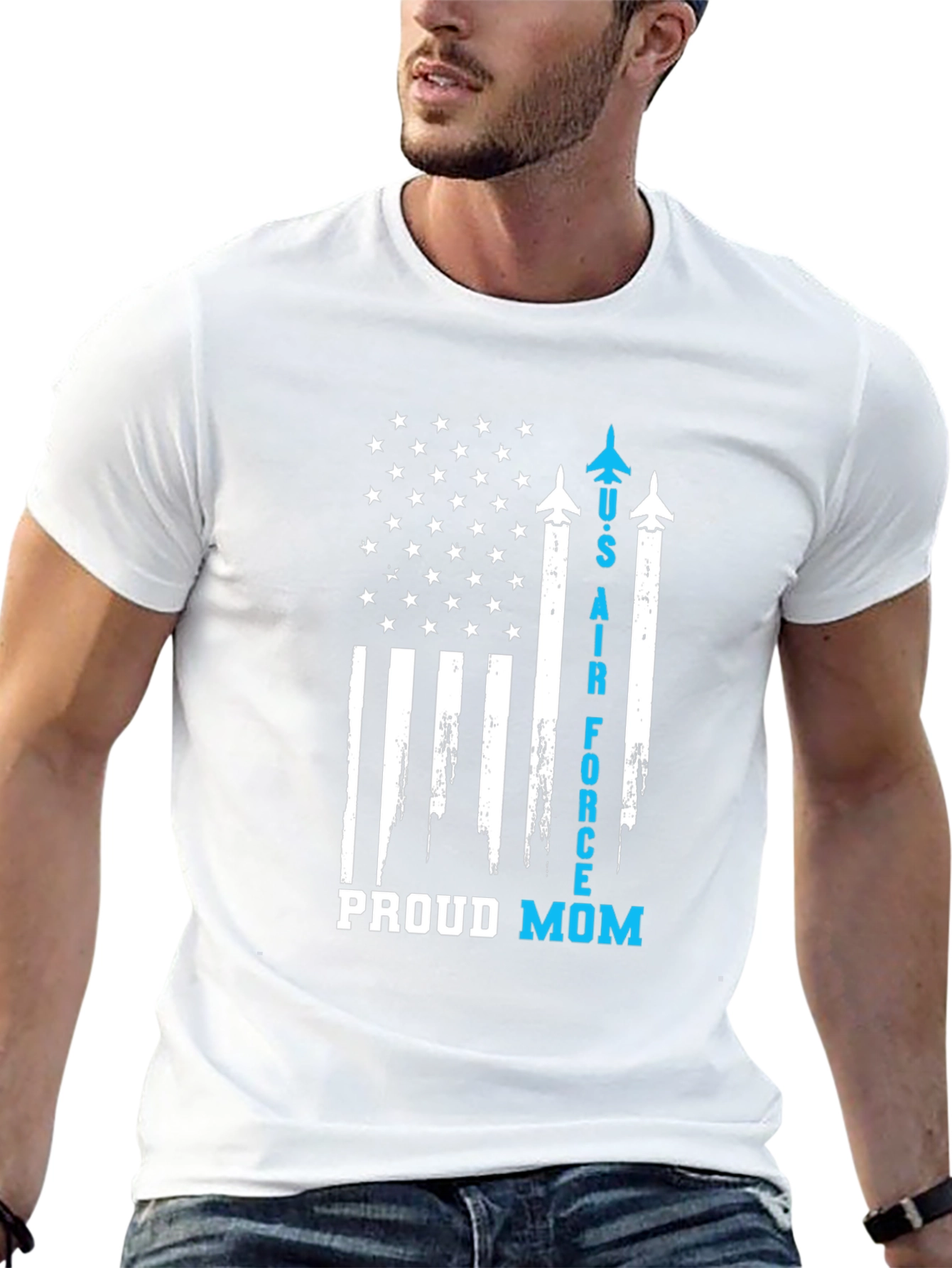 U.S. Air Force Proud Mom Graphic Tee
