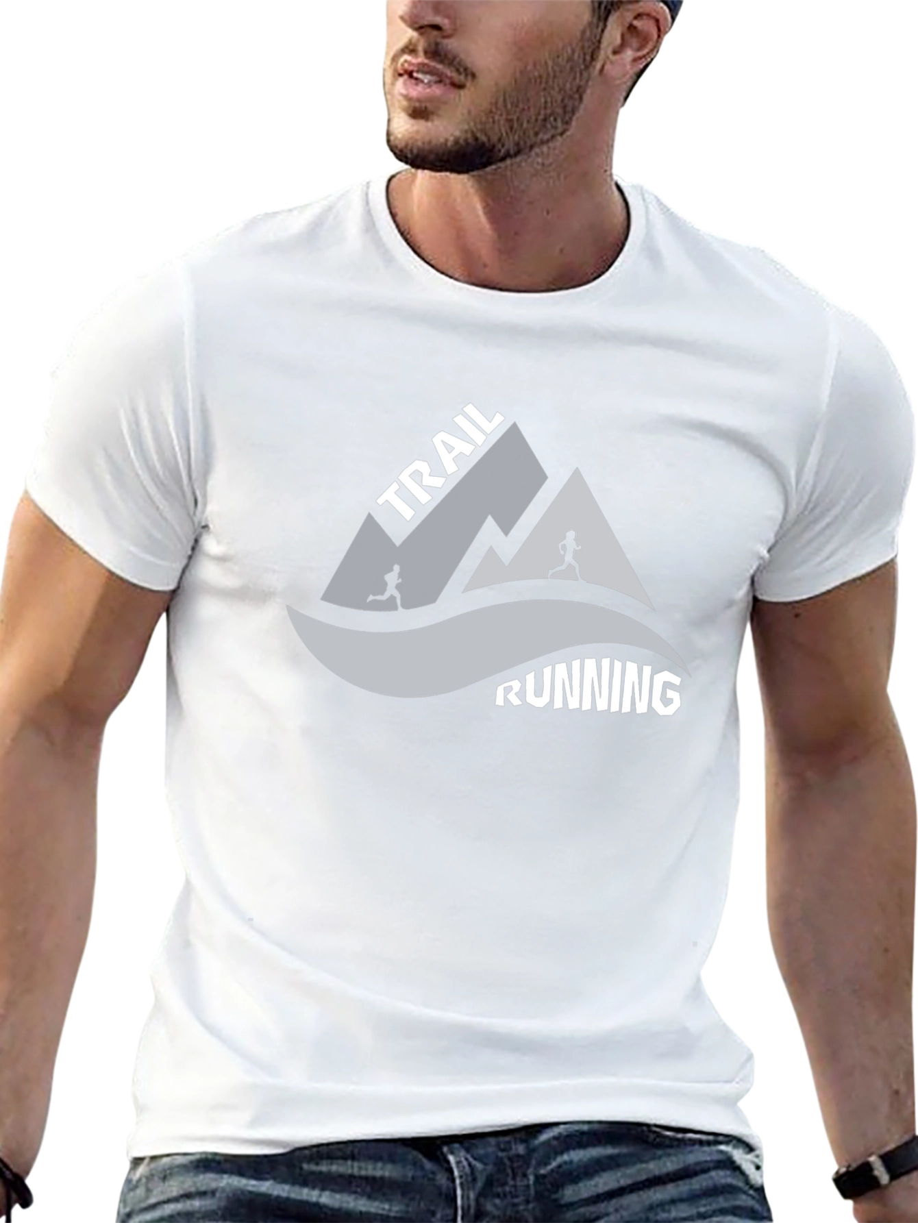 Trail Running Graphic Tee - Black