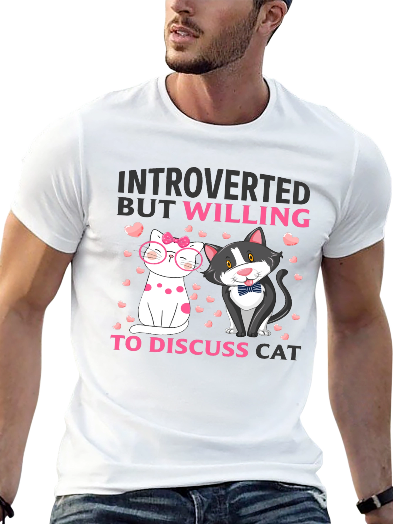 Introverted Cat Lover T-Shirt