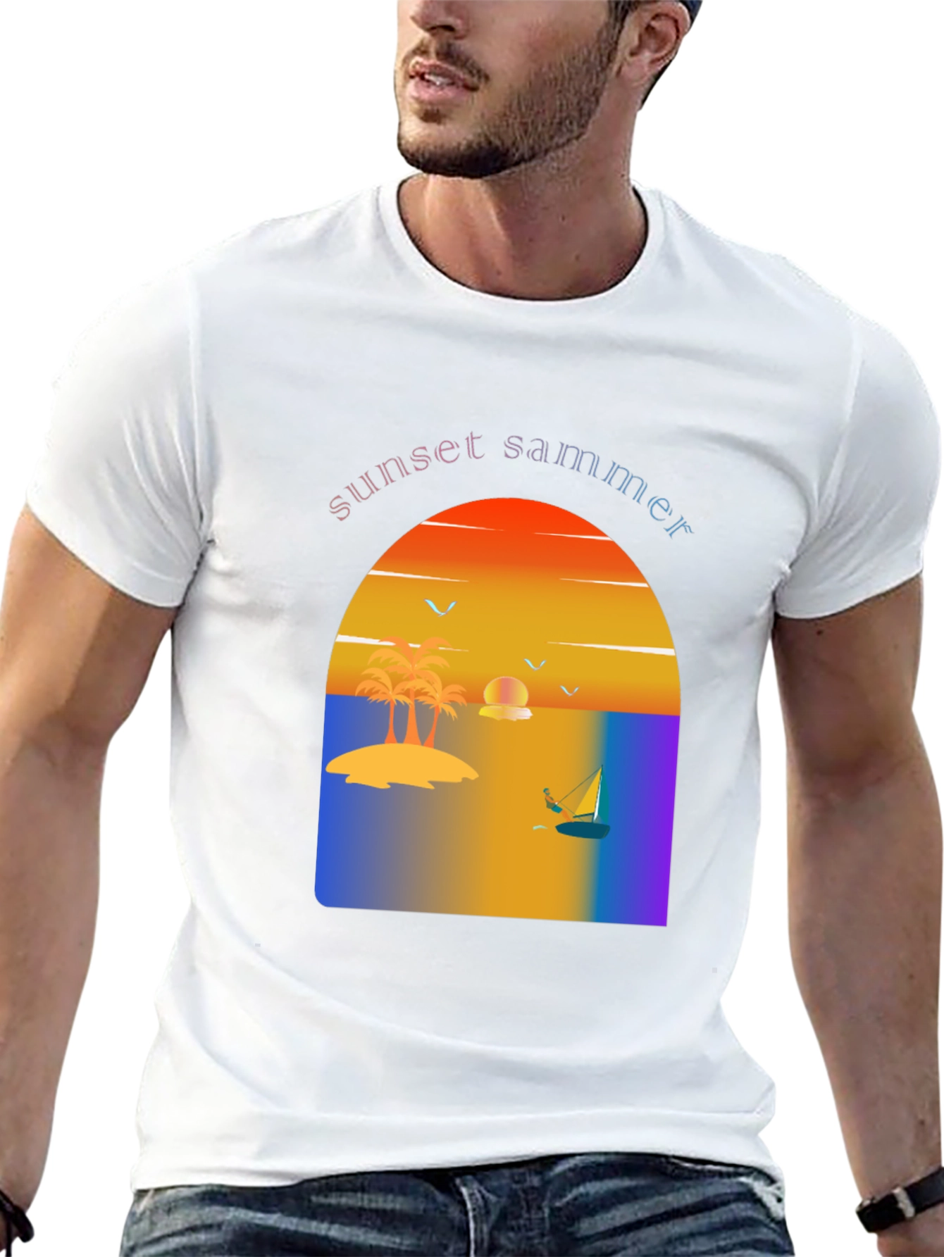 Sunset Summer Graphic Tee - Vacation Vibes T-Shirt