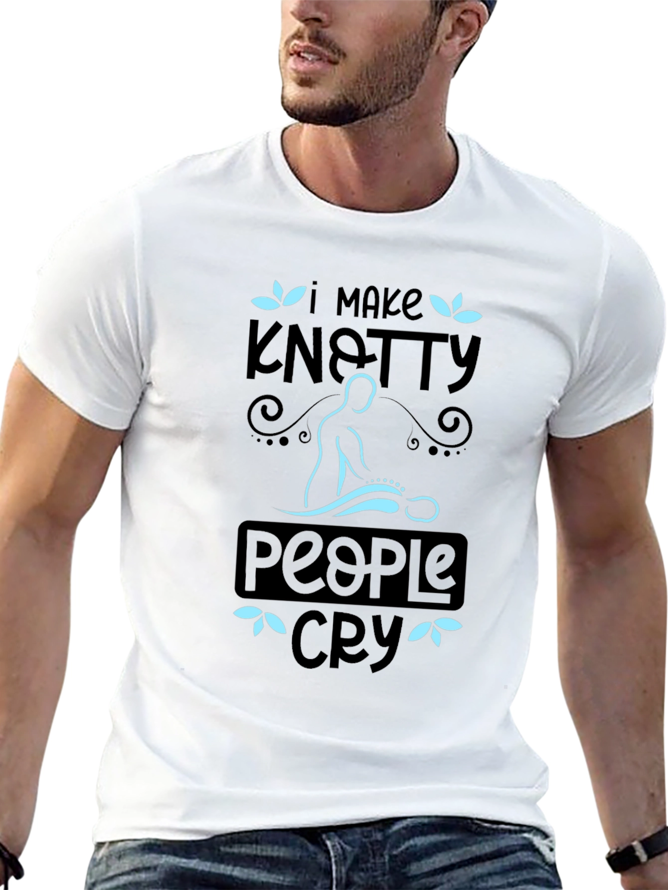 Knotty People Cry T-Shirt - Massage Therapist Tee