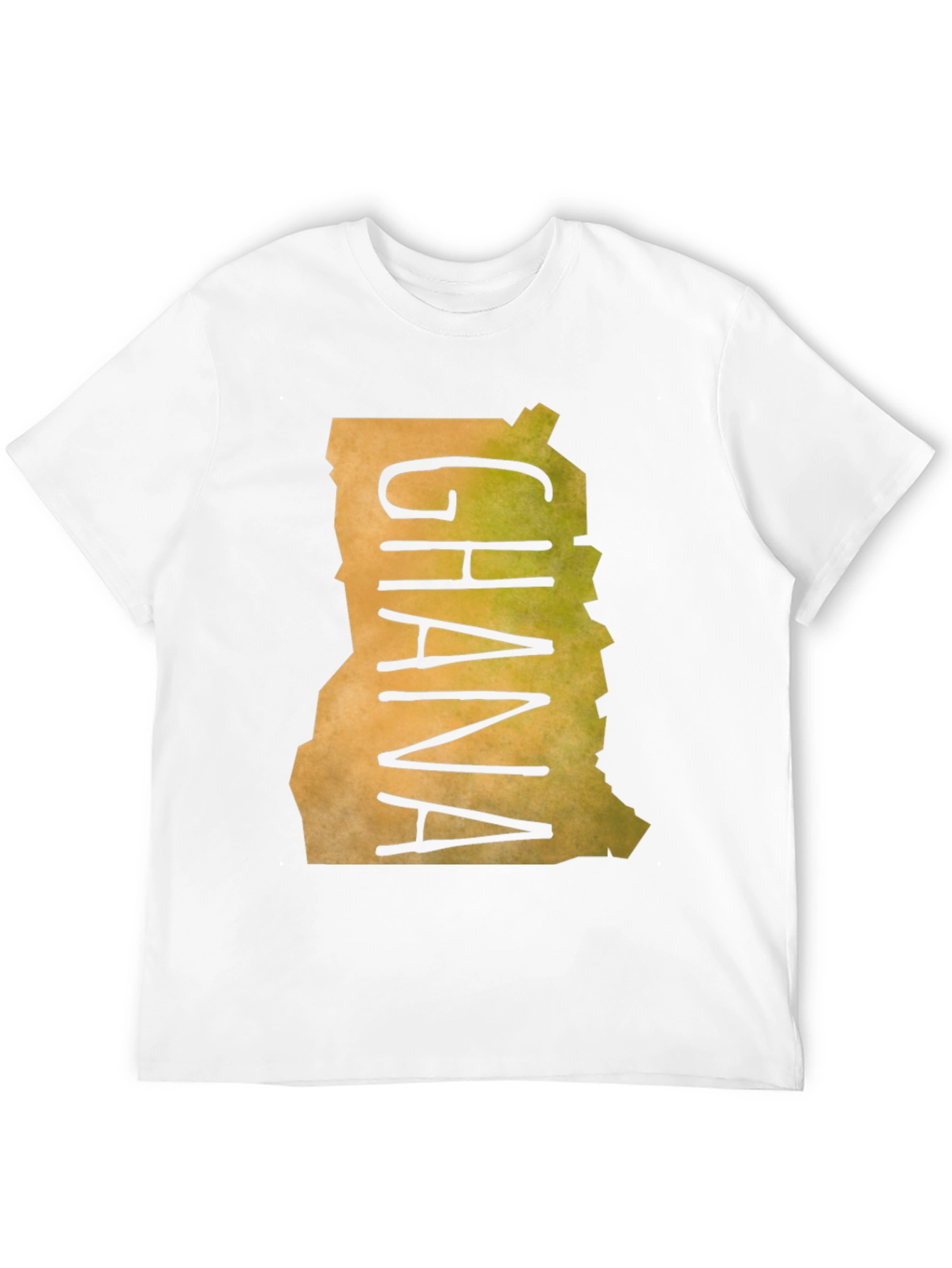 Ghana Map T-Shirt - Black Graphic Tee