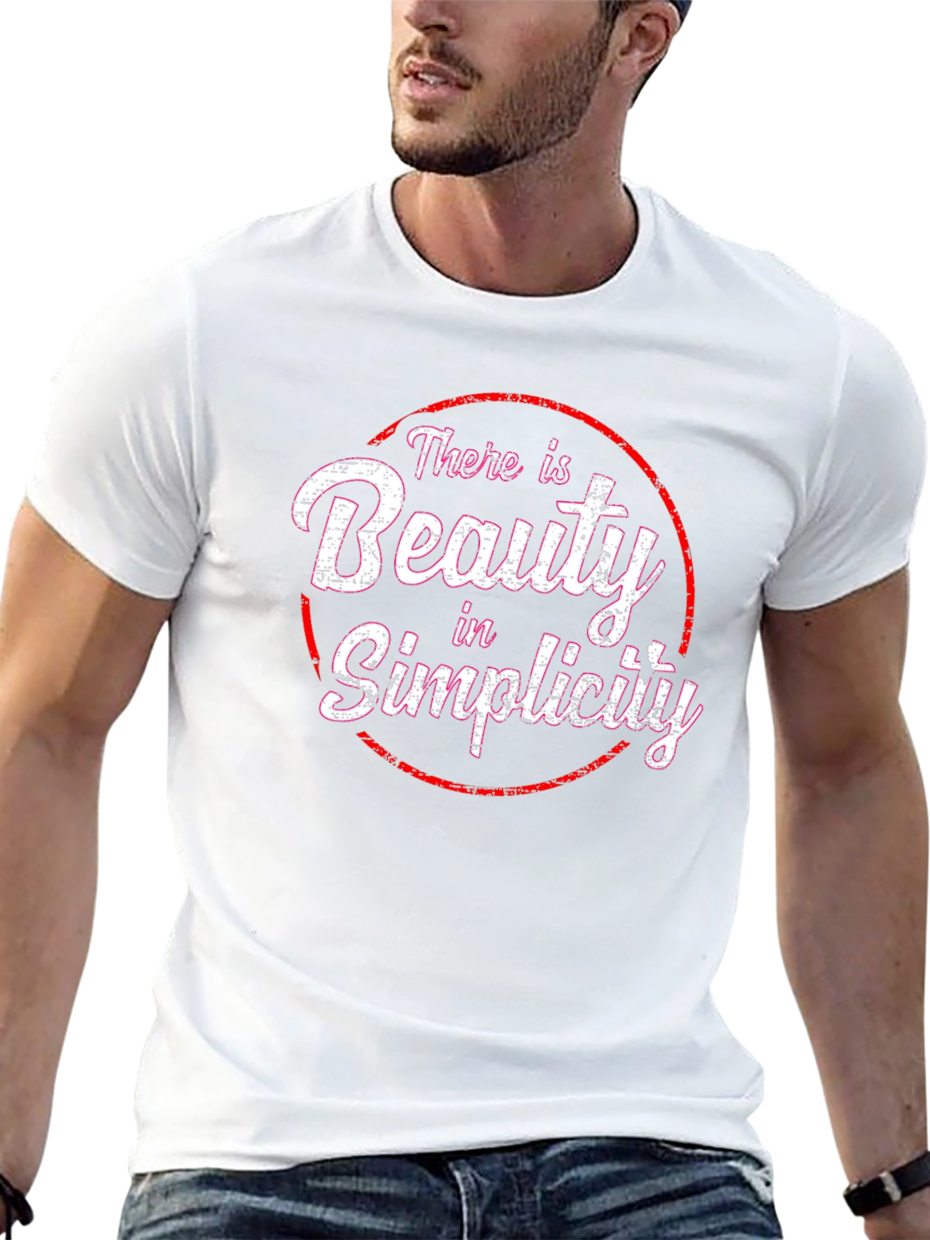 Beauty in Simplicity Graphic Tee - Black
