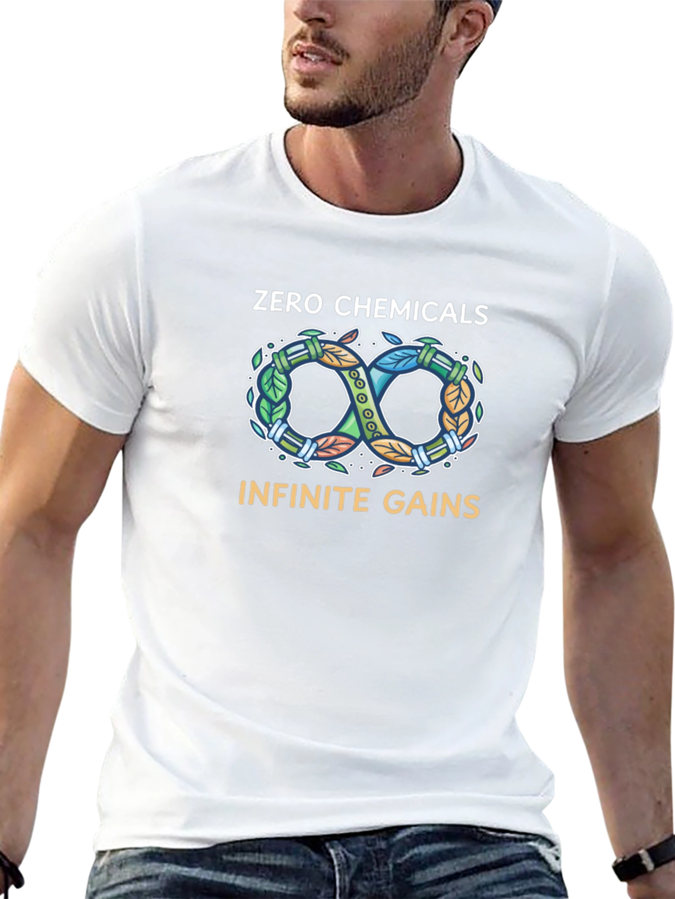 Zero Chemicals Infinite Gains Black T-Shirt