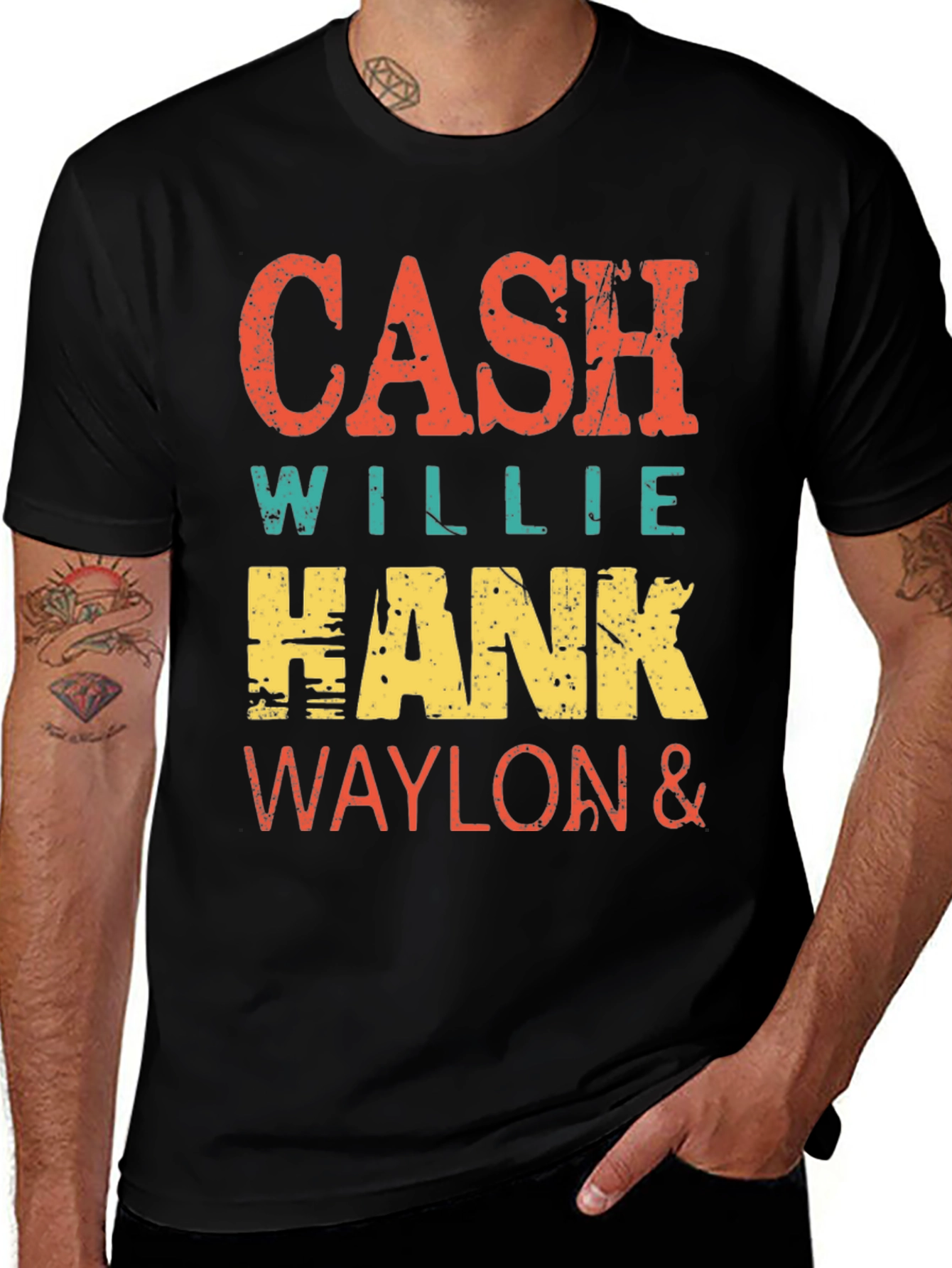 Cash Willie Hank Waylon T-Shirt