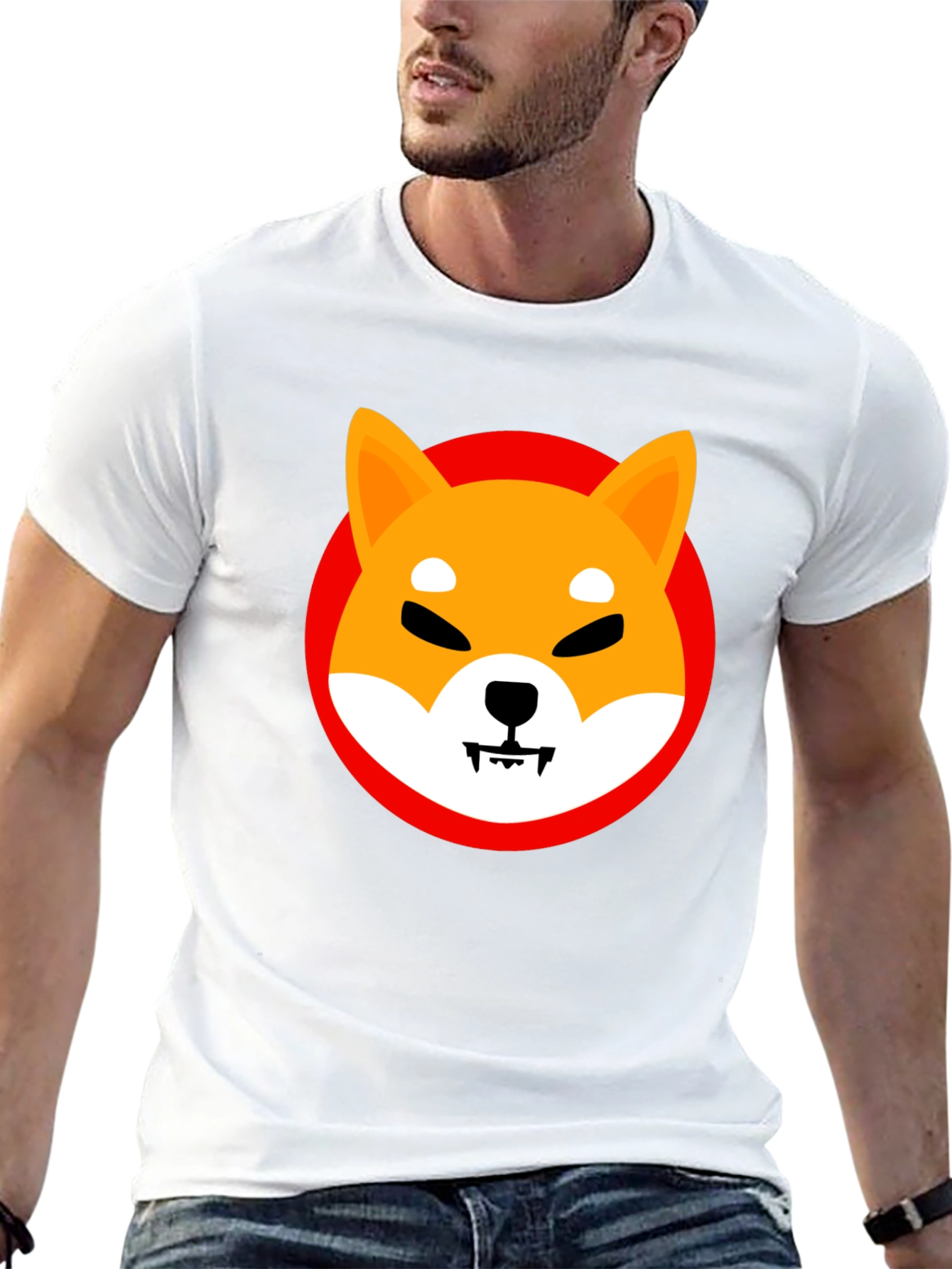 Shiba Inu Graphic T-Shirt - Black
