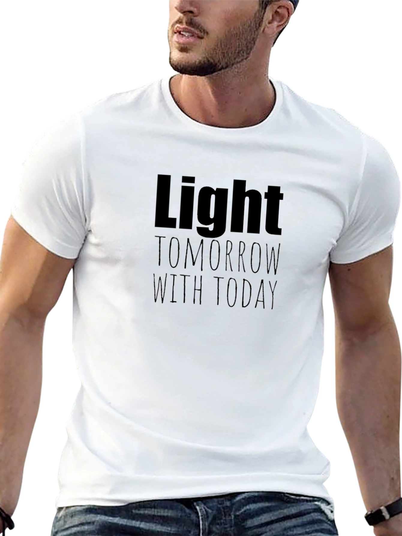 Light Tomorrow With Today Black T-Shirt