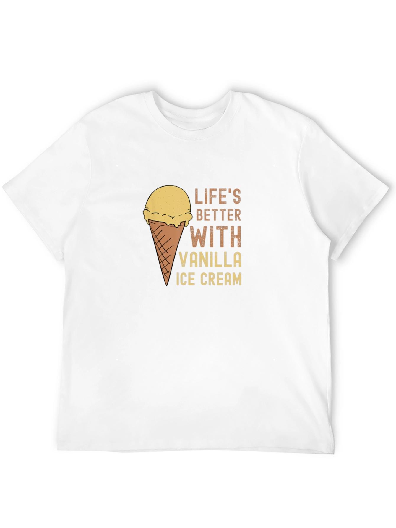 Vanilla Ice Cream T-Shirt - Lifes Better