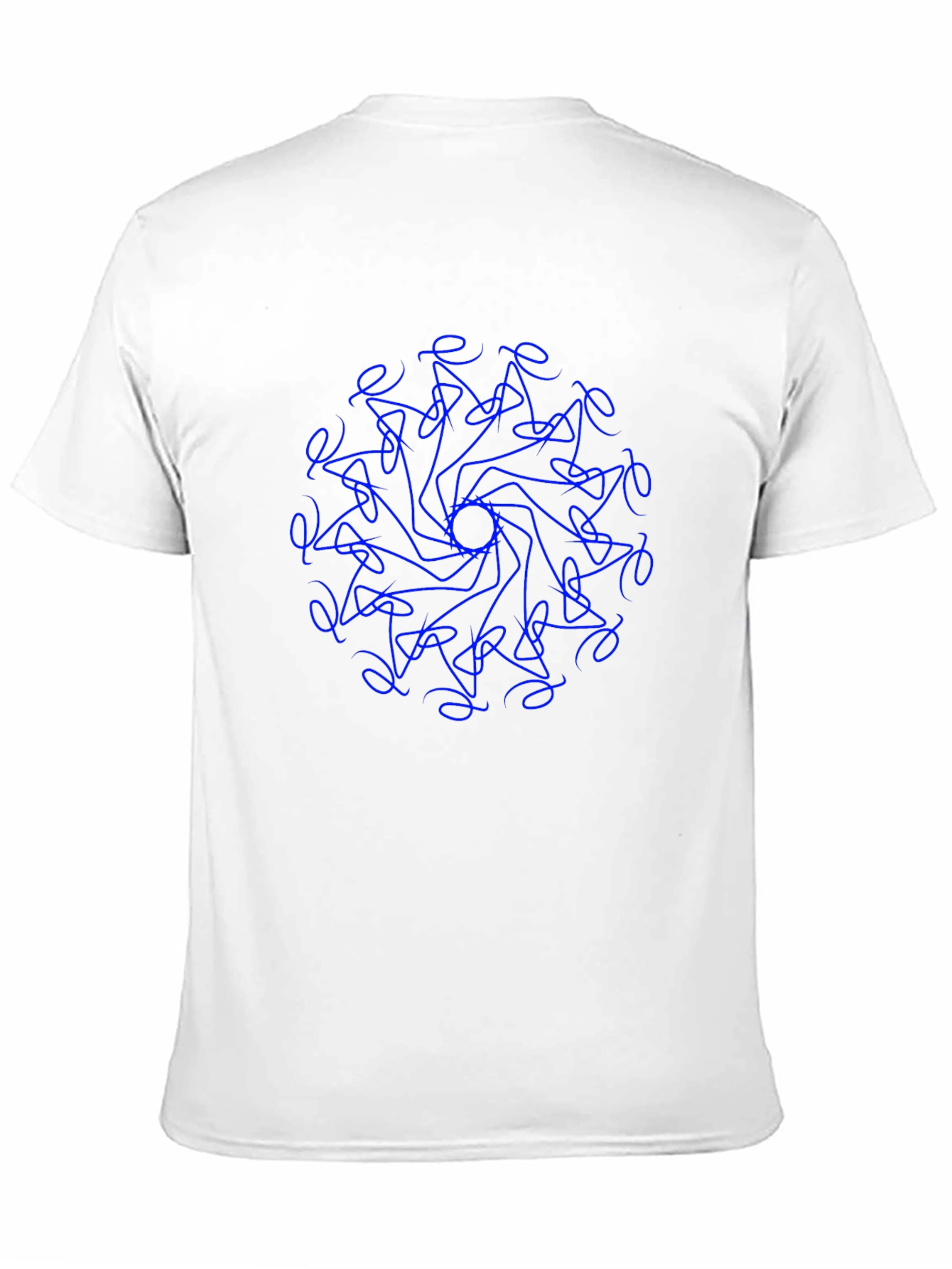 Abstract Mandala Graphic Black T-Shirt