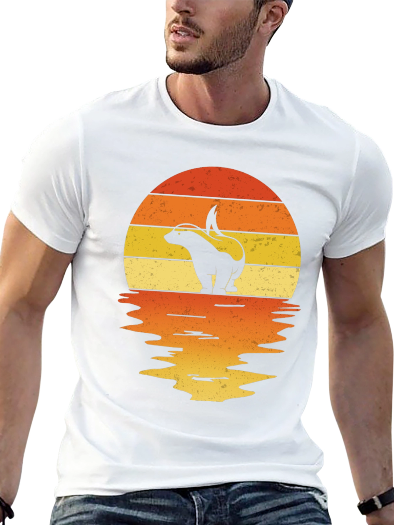 Retro Skunk Sunset T-Shirt