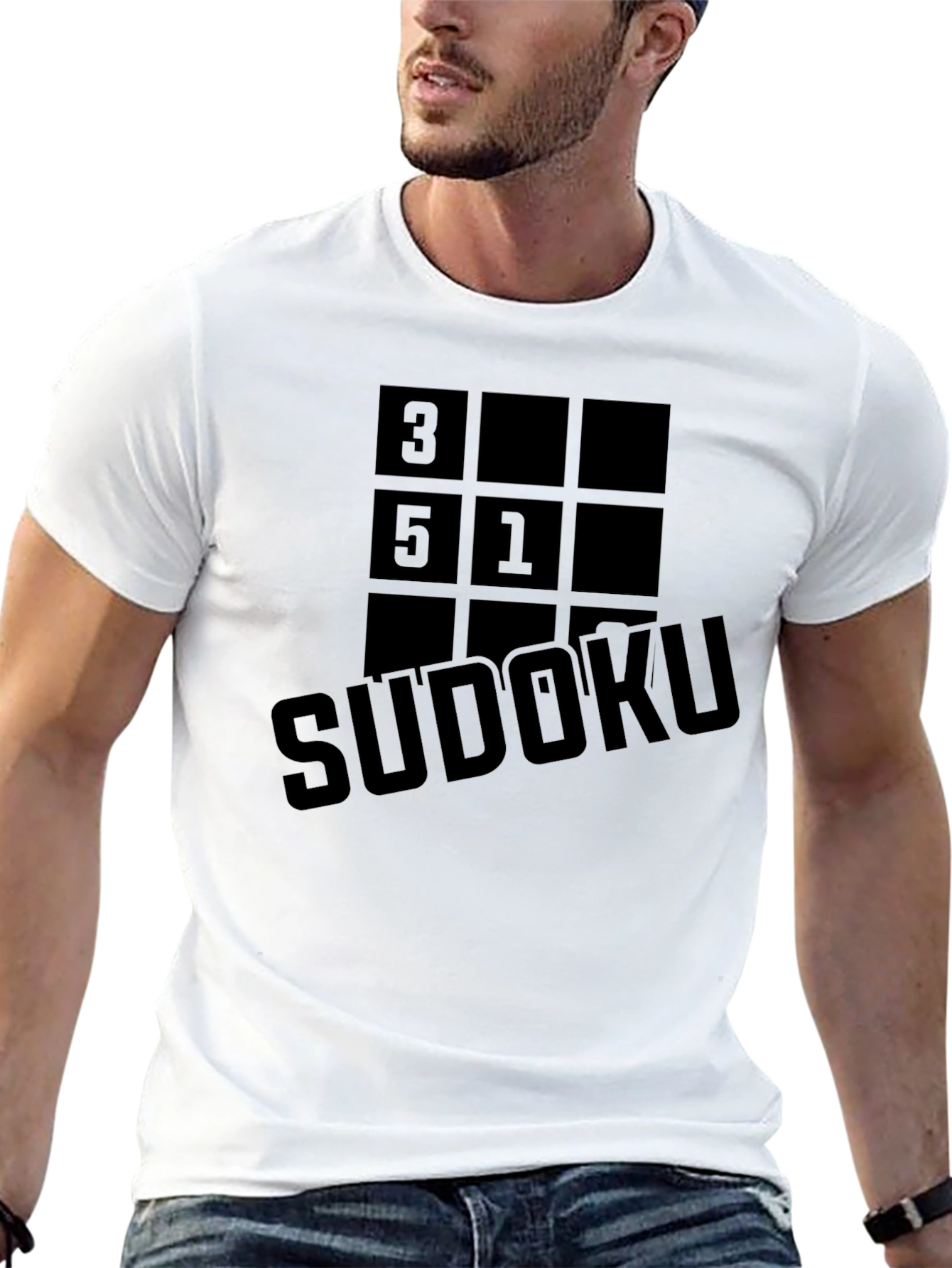 Sudoku Grid T-Shirt - Puzzle Solver Style