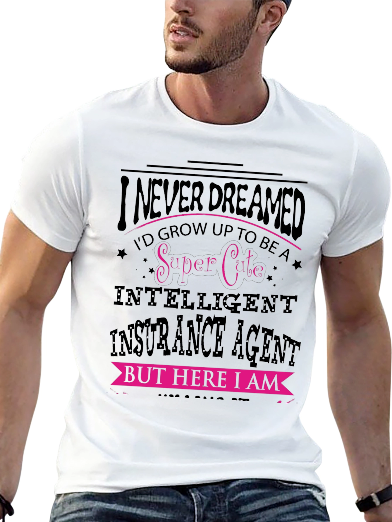 Super Cute Insurance Agent Graphic Tee