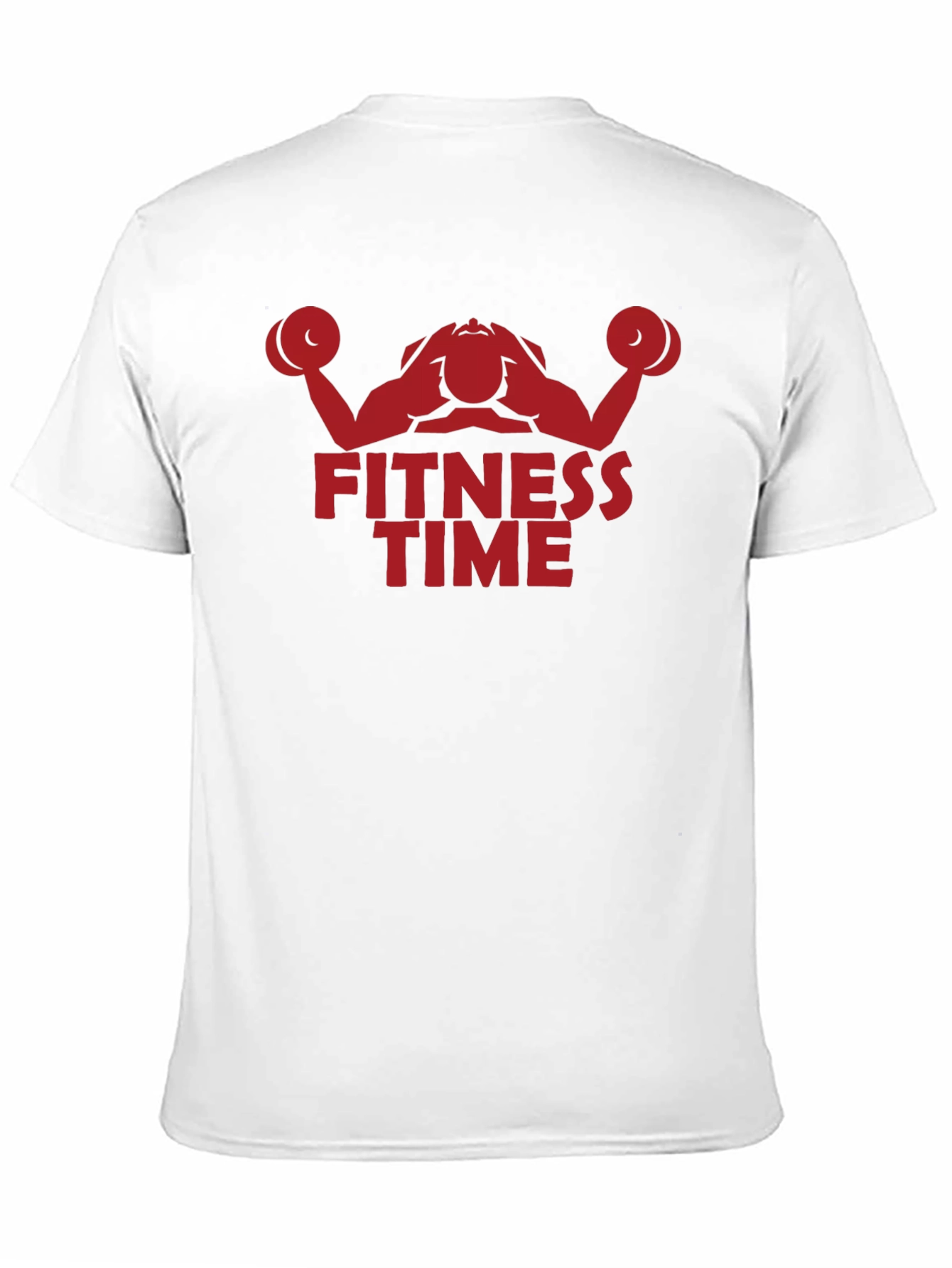 Fitness Time Graphic Tee - Black Cotton