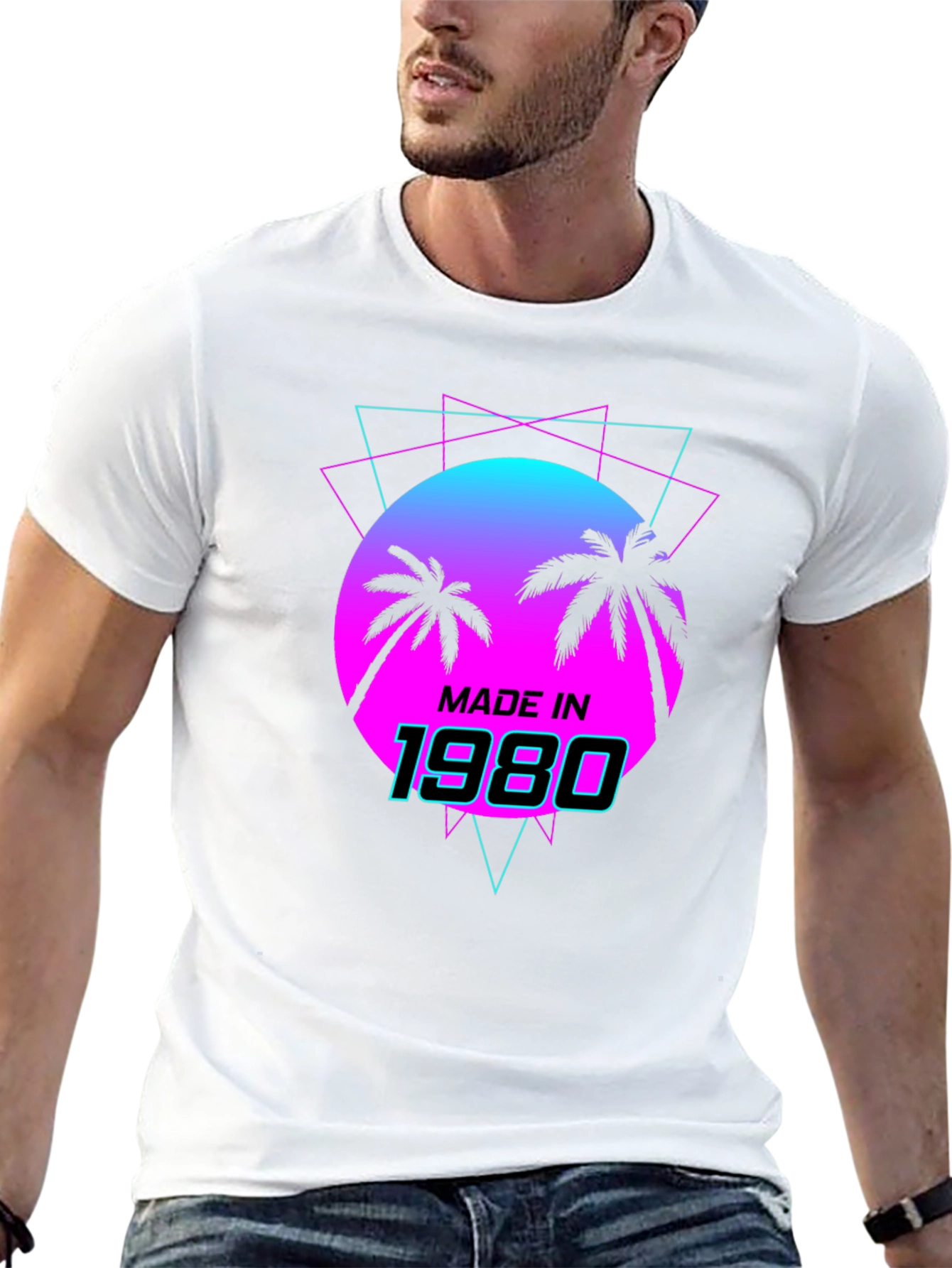 Retro Made in 1980 Graphic T-Shirt