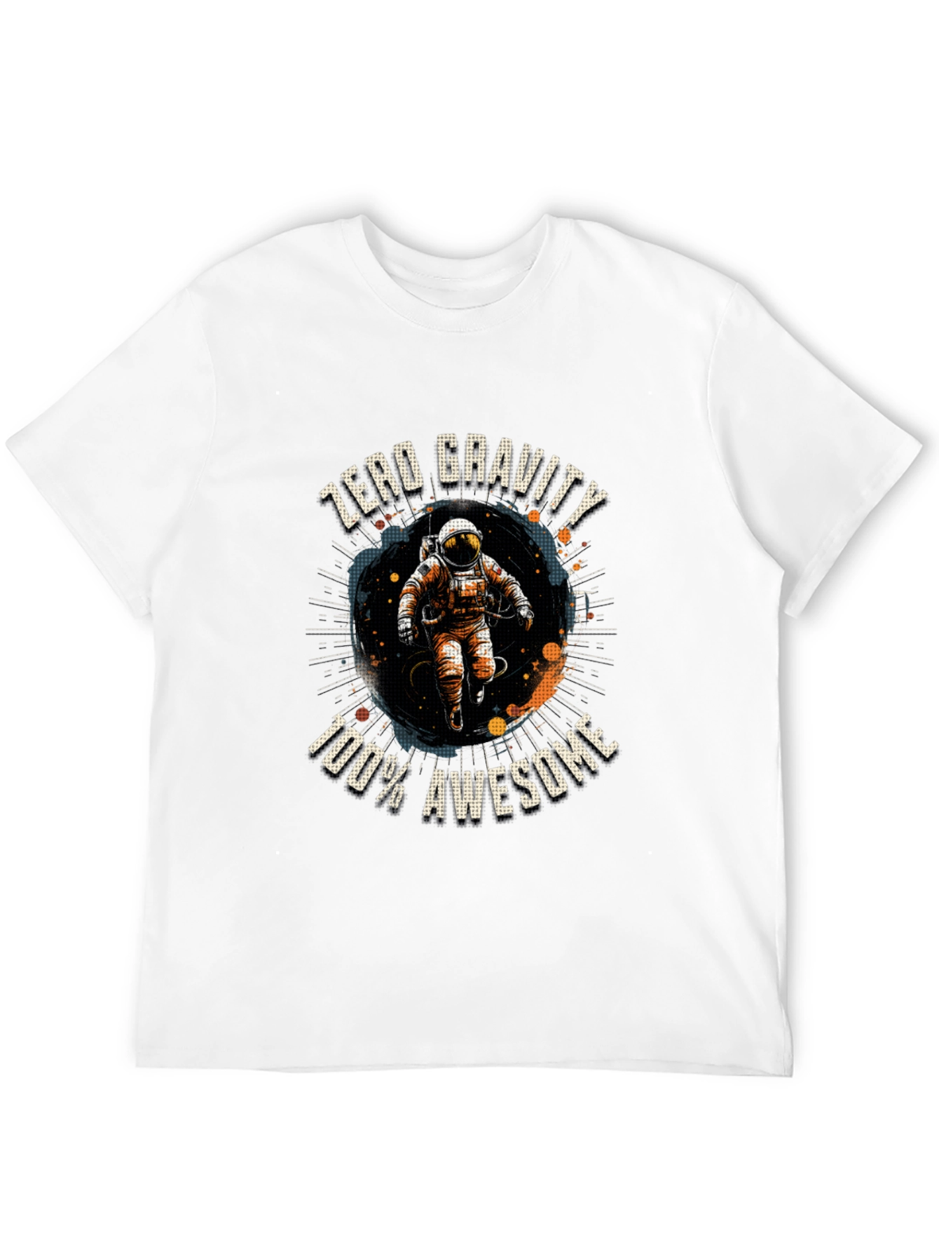 Zero Gravity Awesome Astronaut Graphic T-Shirt