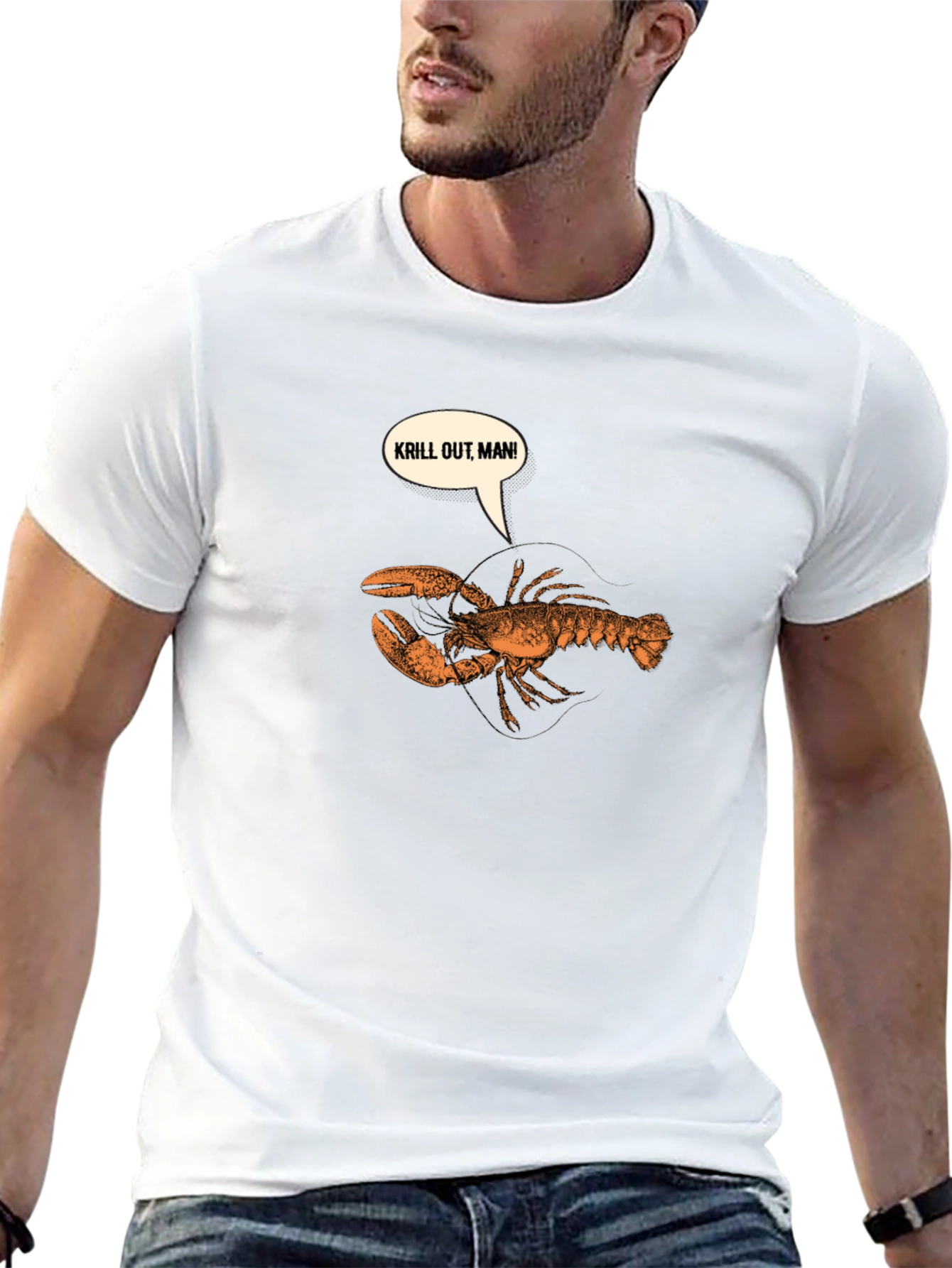 Krill Out Man! Lobster Graphic Tee