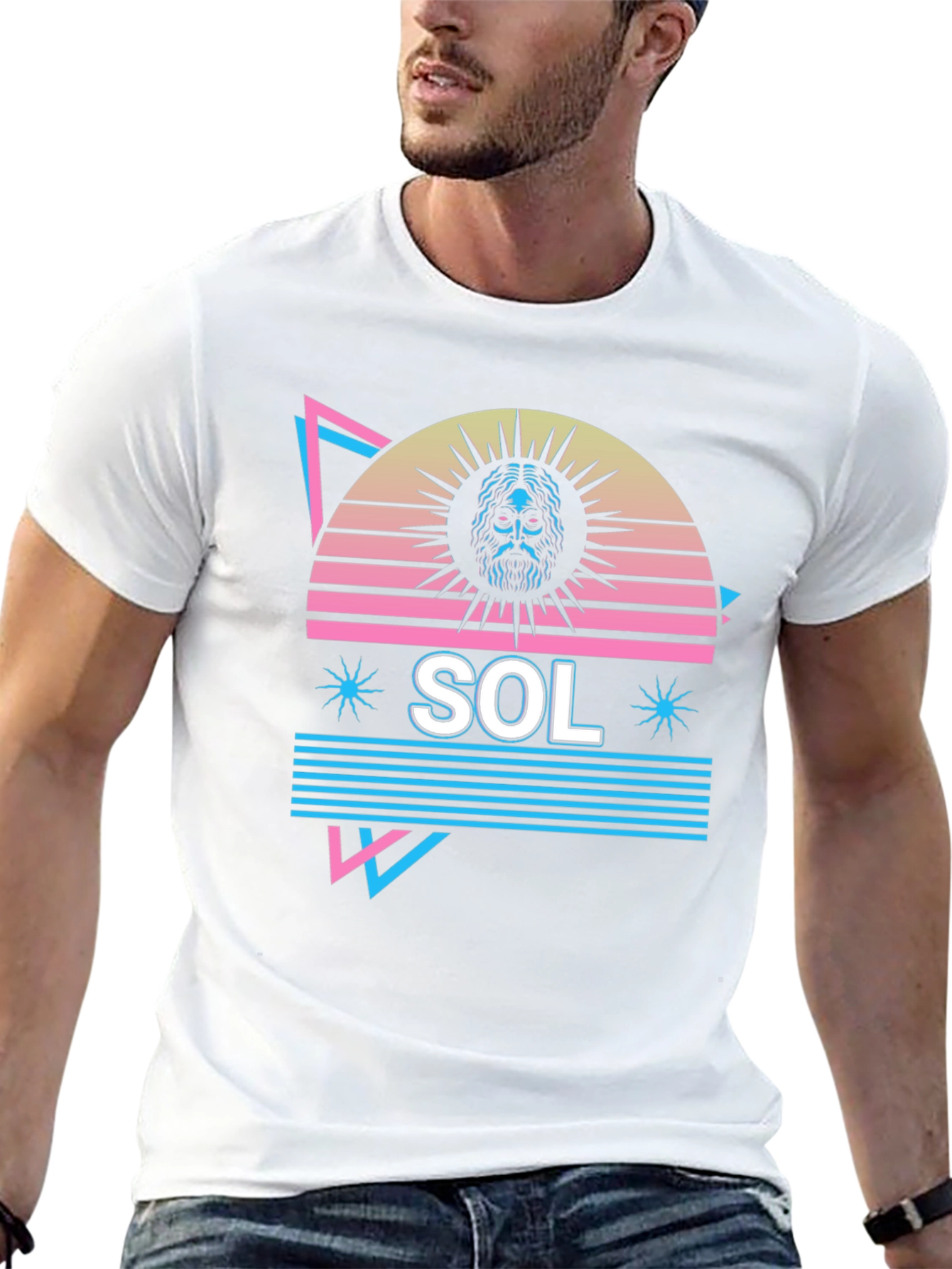 Retro SOL Graphic Tee - Black T-Shirt