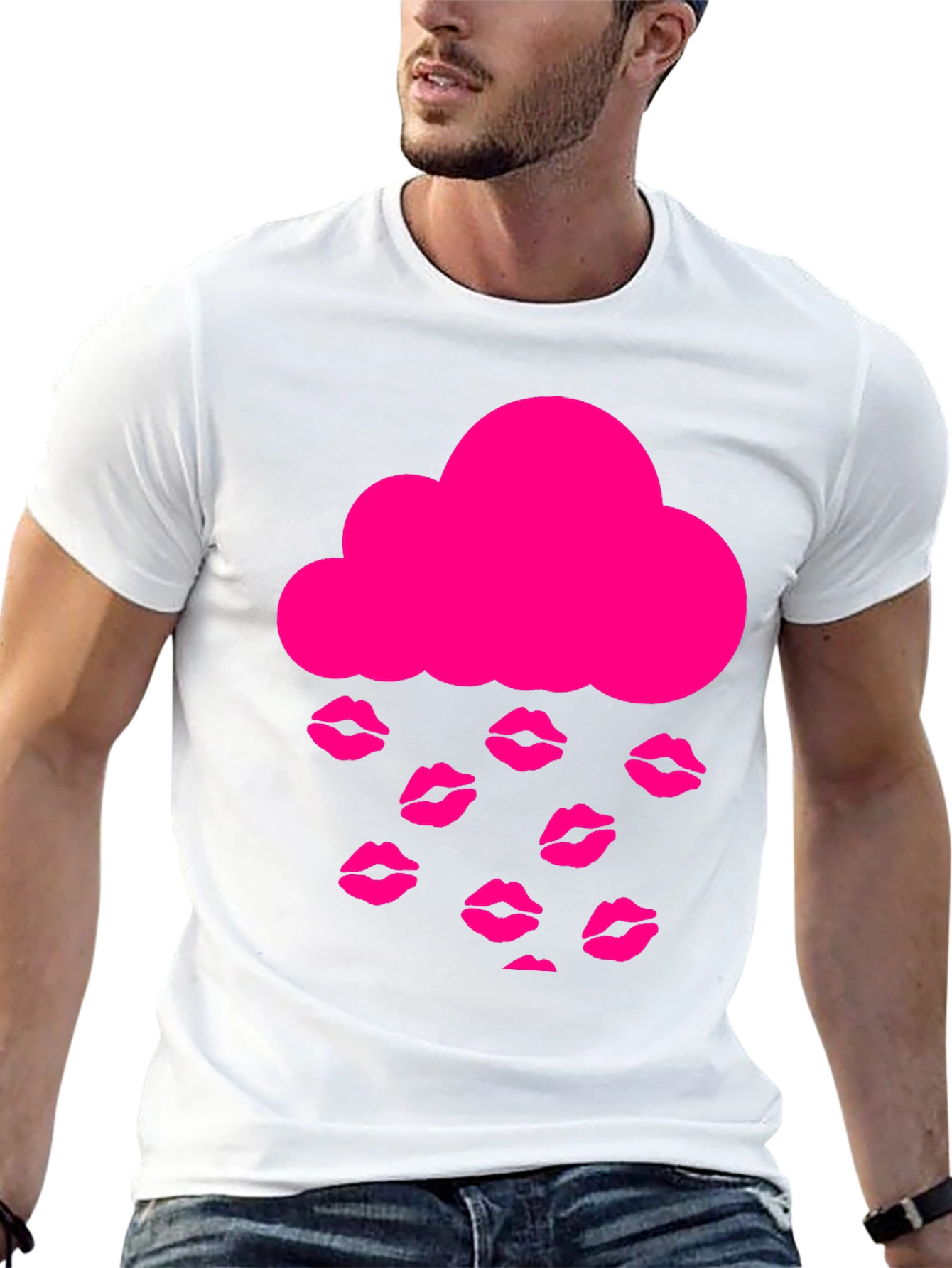 Kiss Rain Cloud T-Shirt - Black
